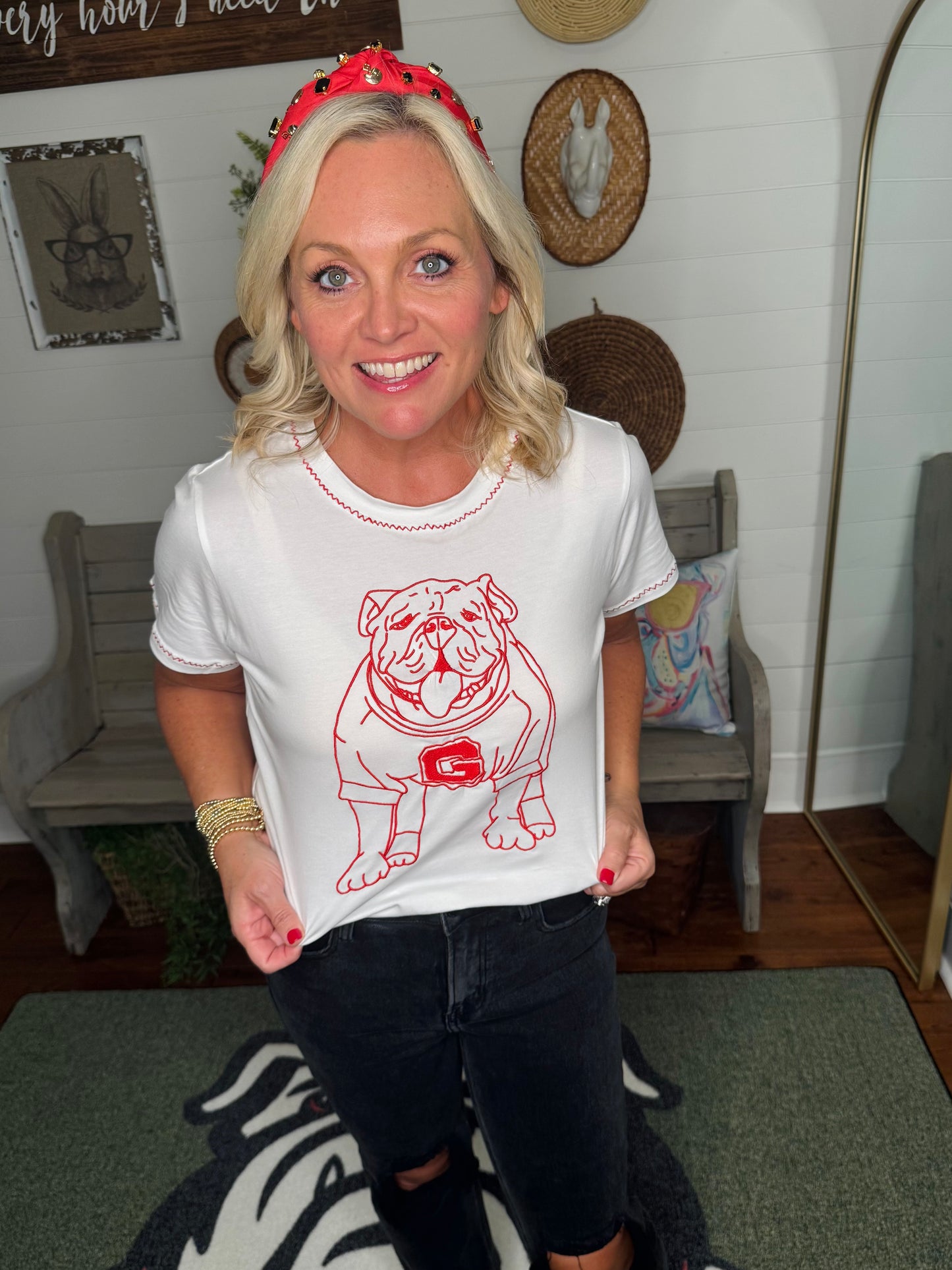 The embroidered tee! Licensed up to size 3X!