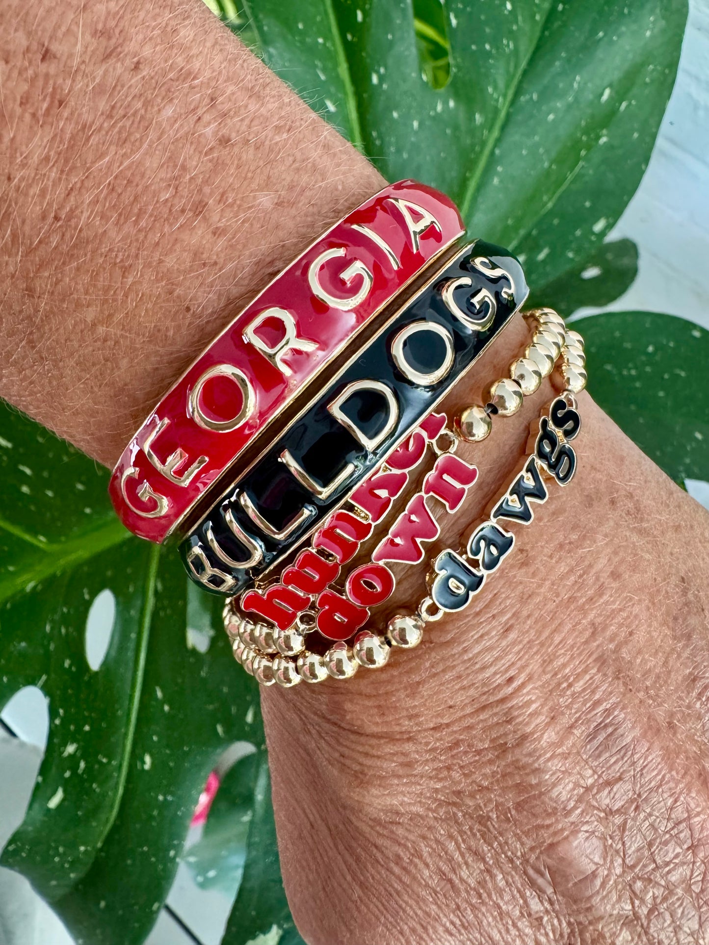 Black Bulldog bangle licensed cuff