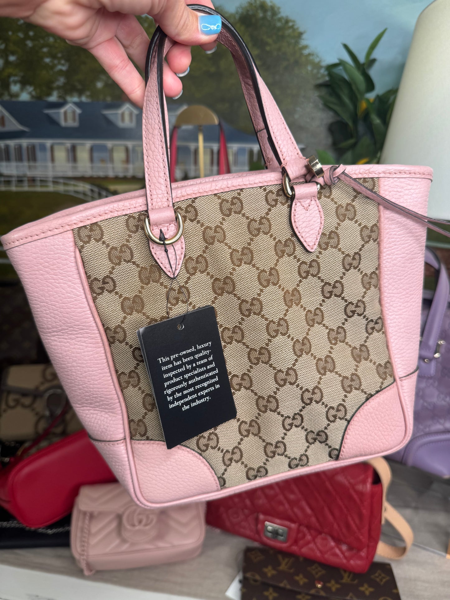Gucci small Bree Tote, GG Canvas