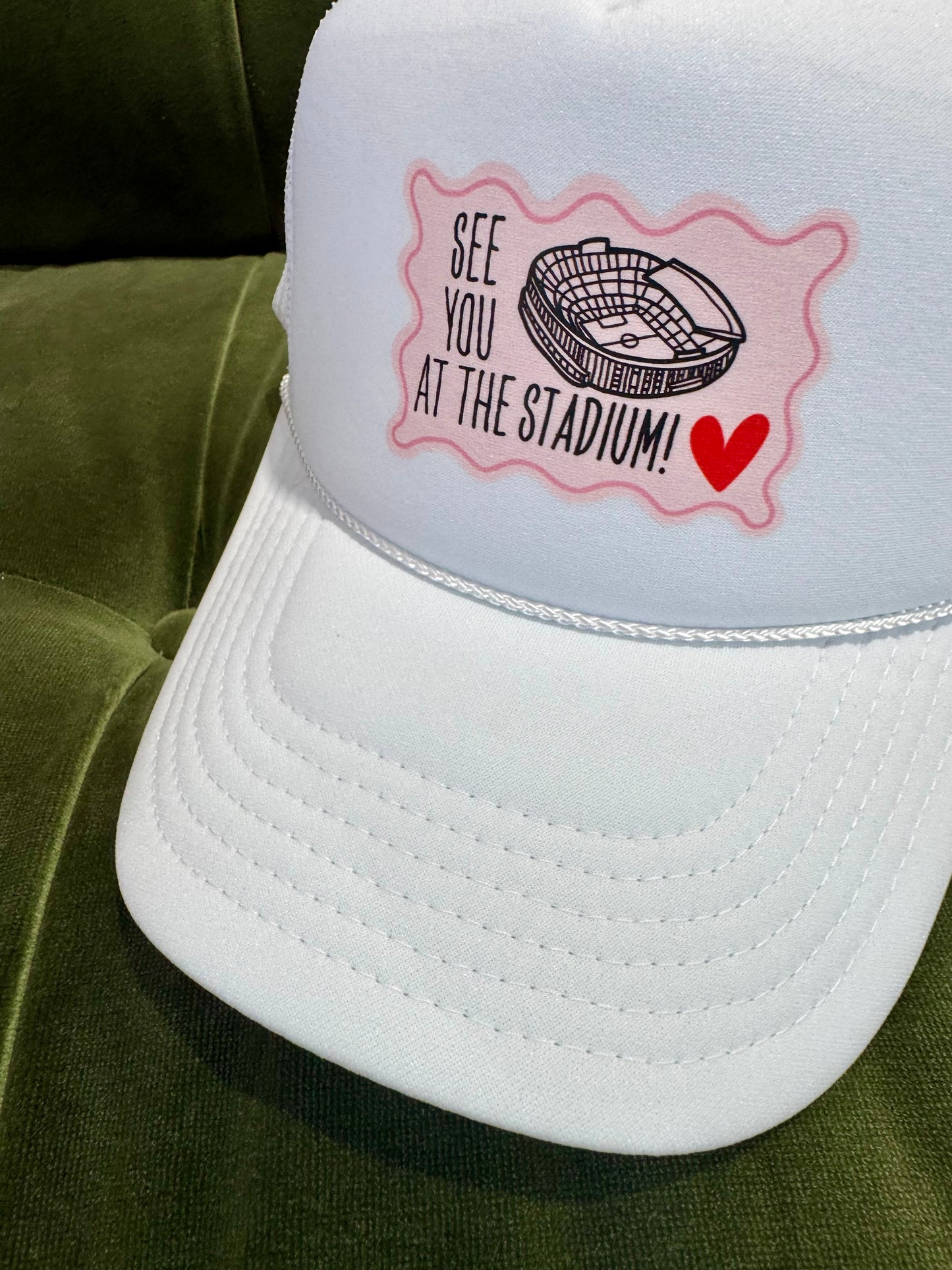 See you at the stadium white hat