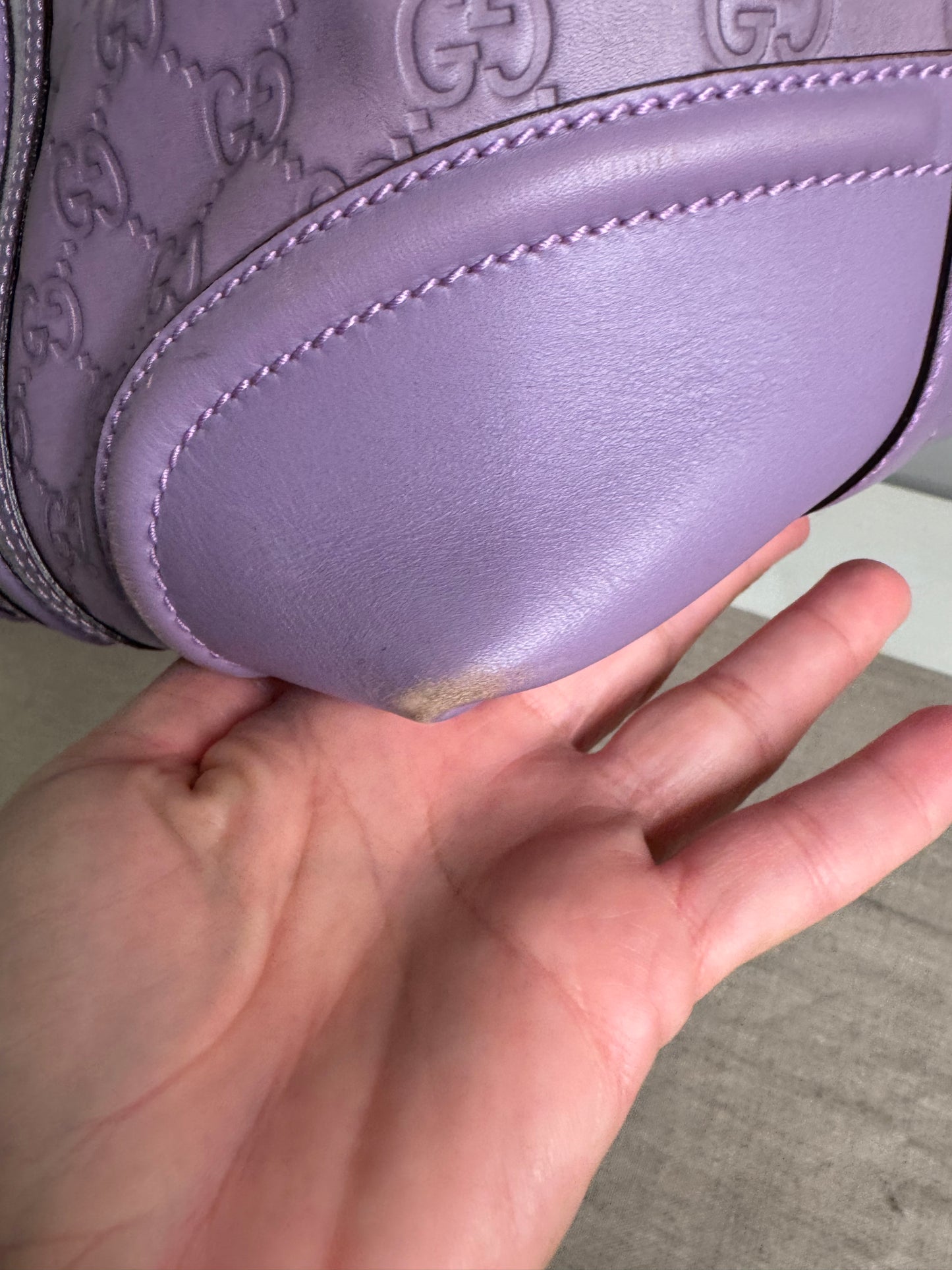 Lavender Gucci handbag pre loved