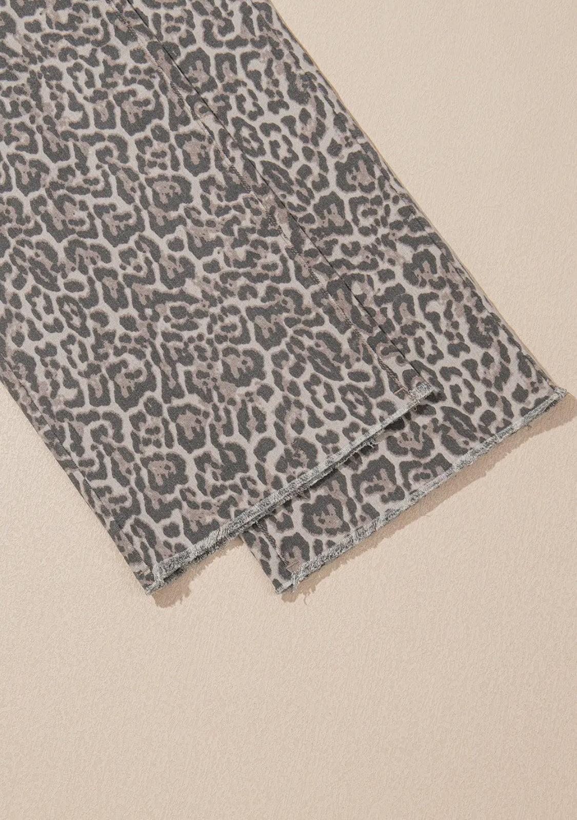 Leopard denim pants Light weight up to size 16