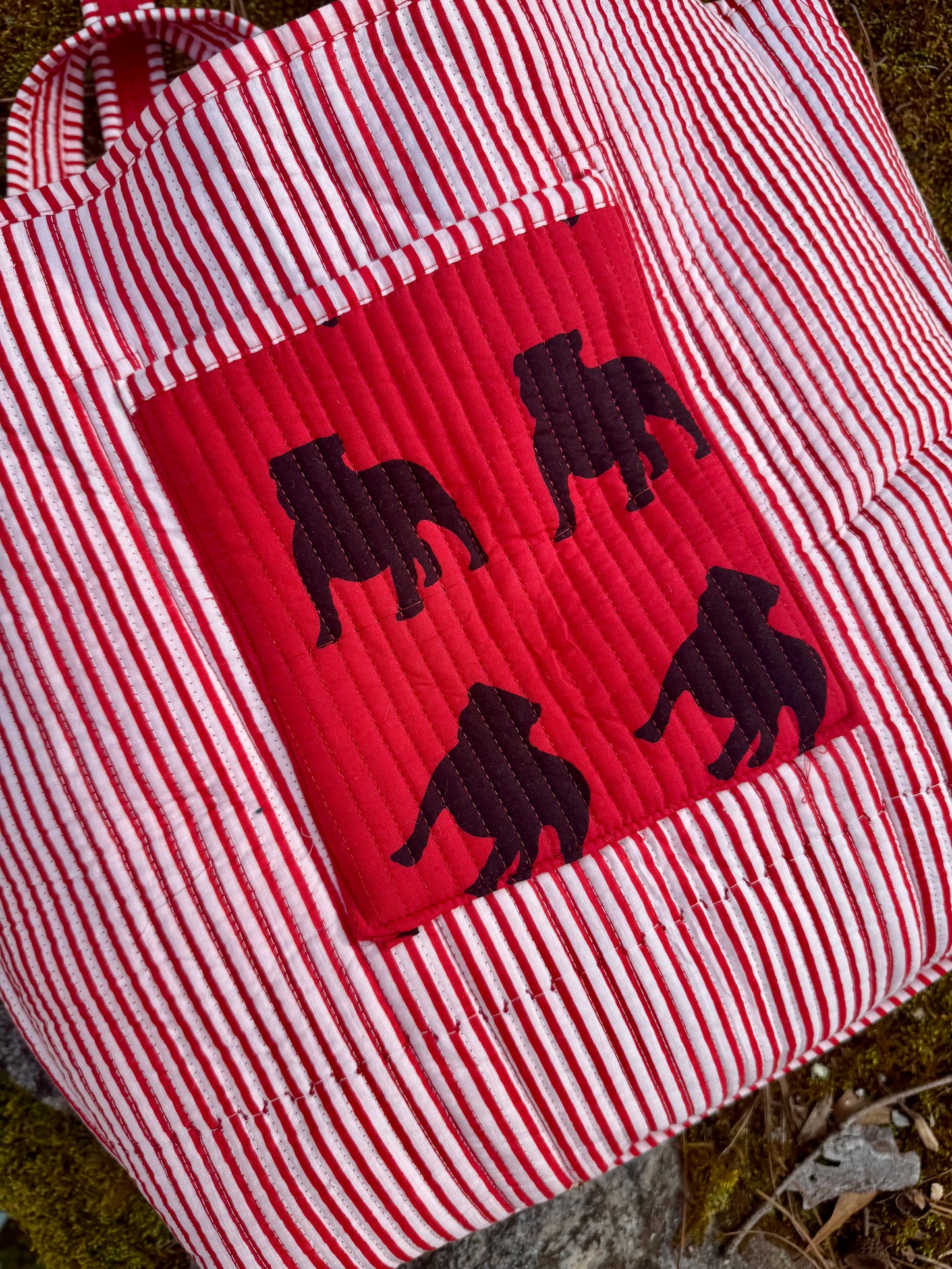 “The Pickled Lemon exclusive” quilted cotton Tote bag Reversible!