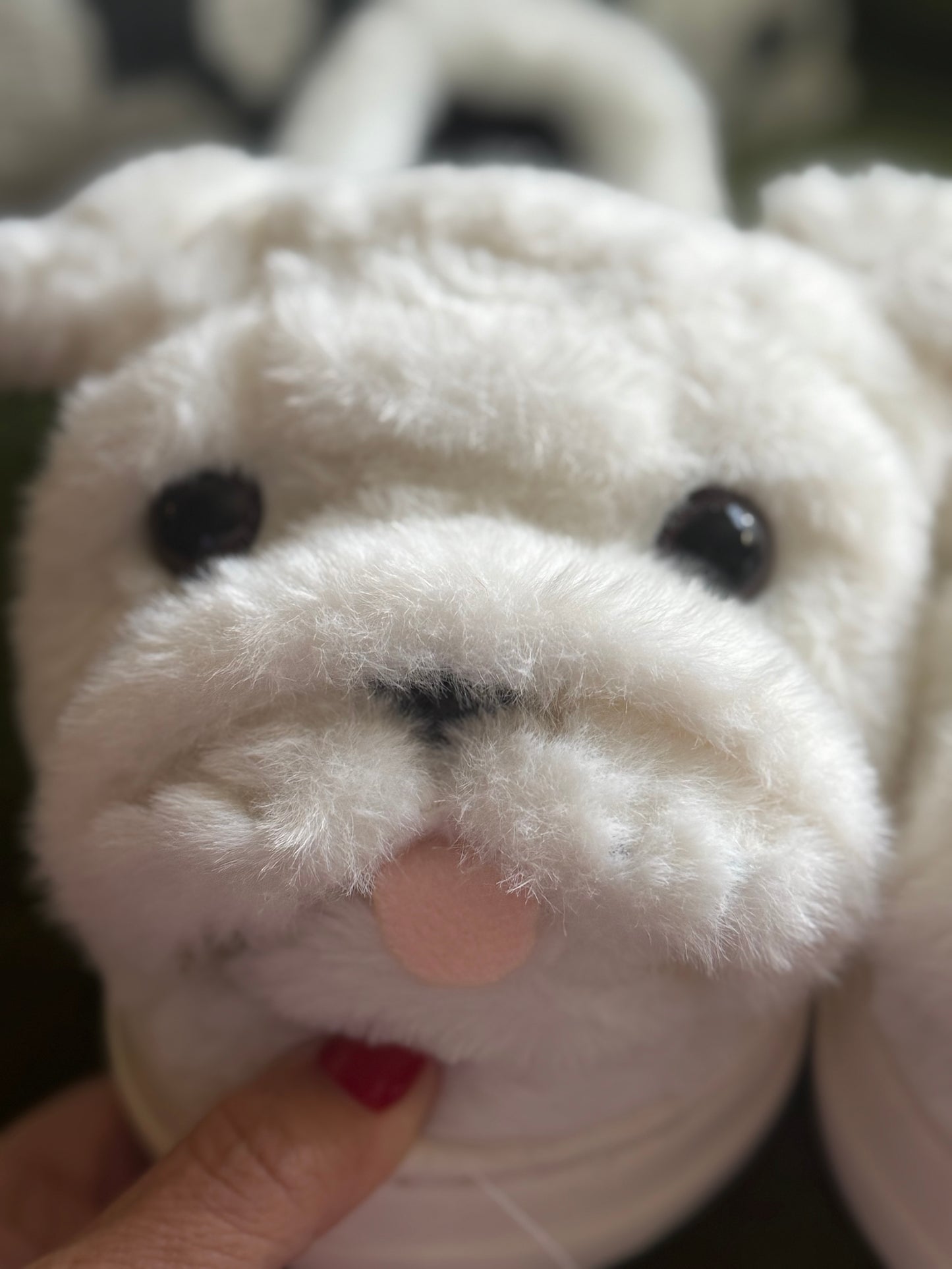 bulldog slippers plush