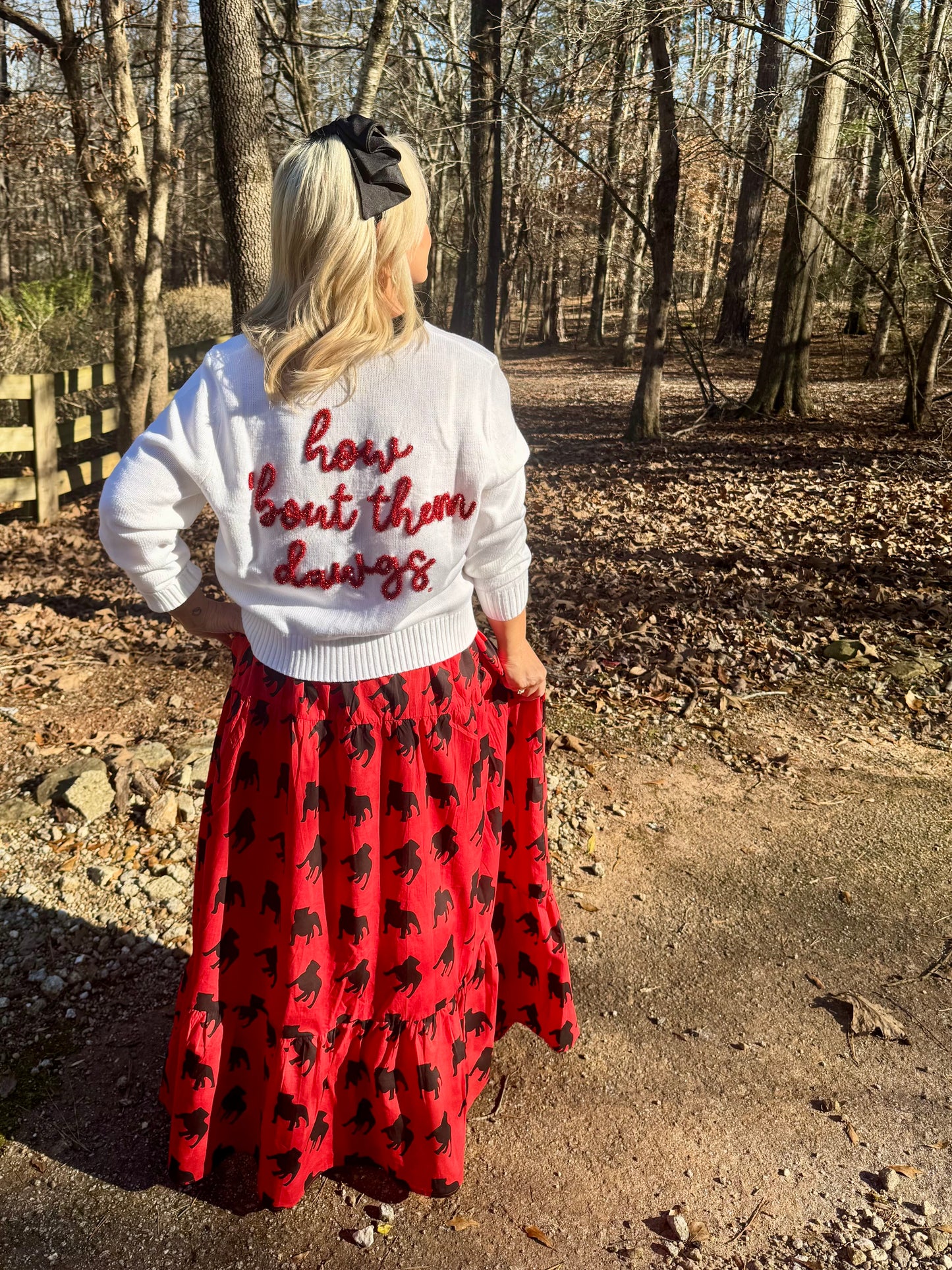 Glitter script cardigan licensed marked down