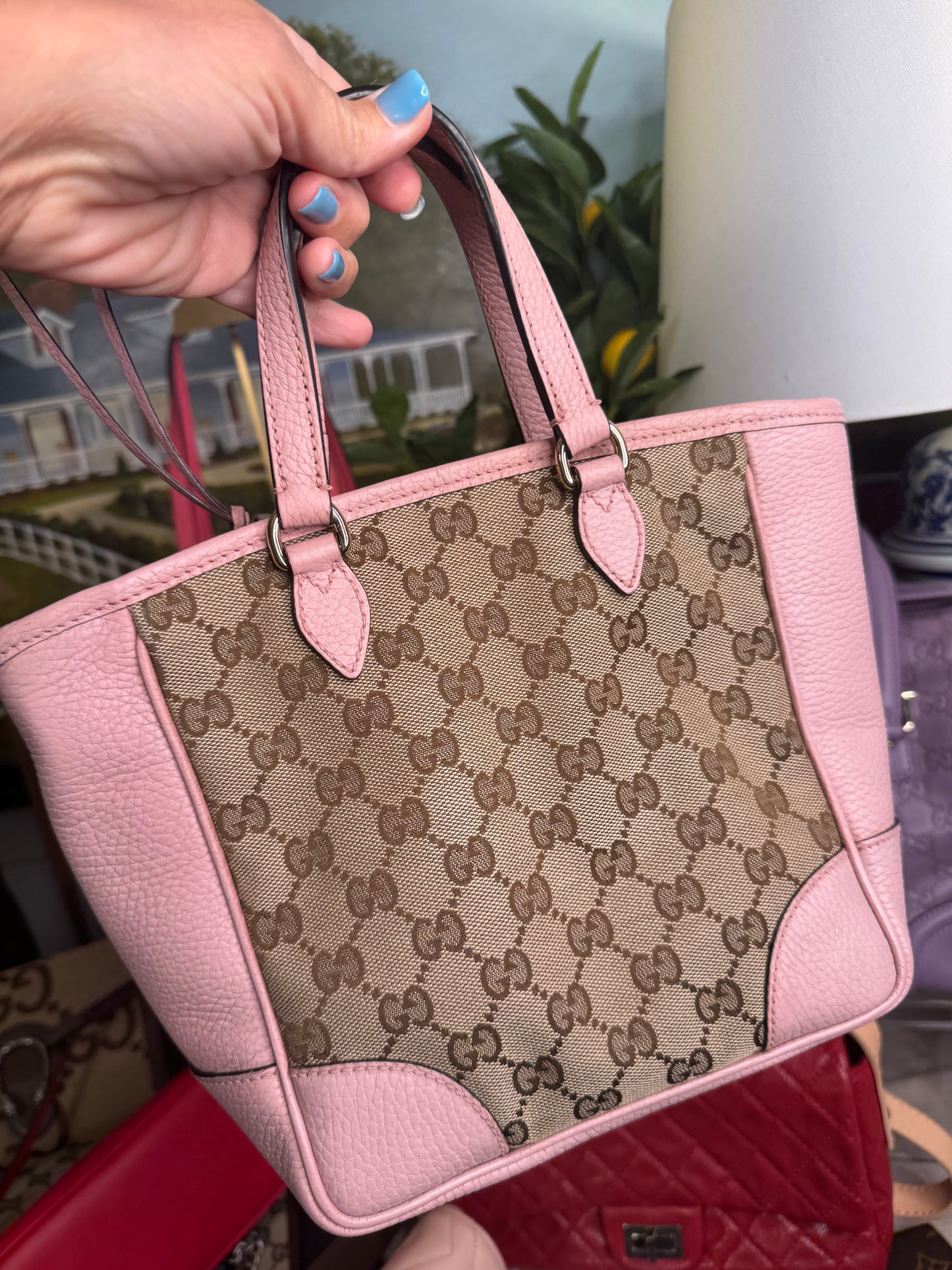 Gucci small Bree Tote, GG Canvas