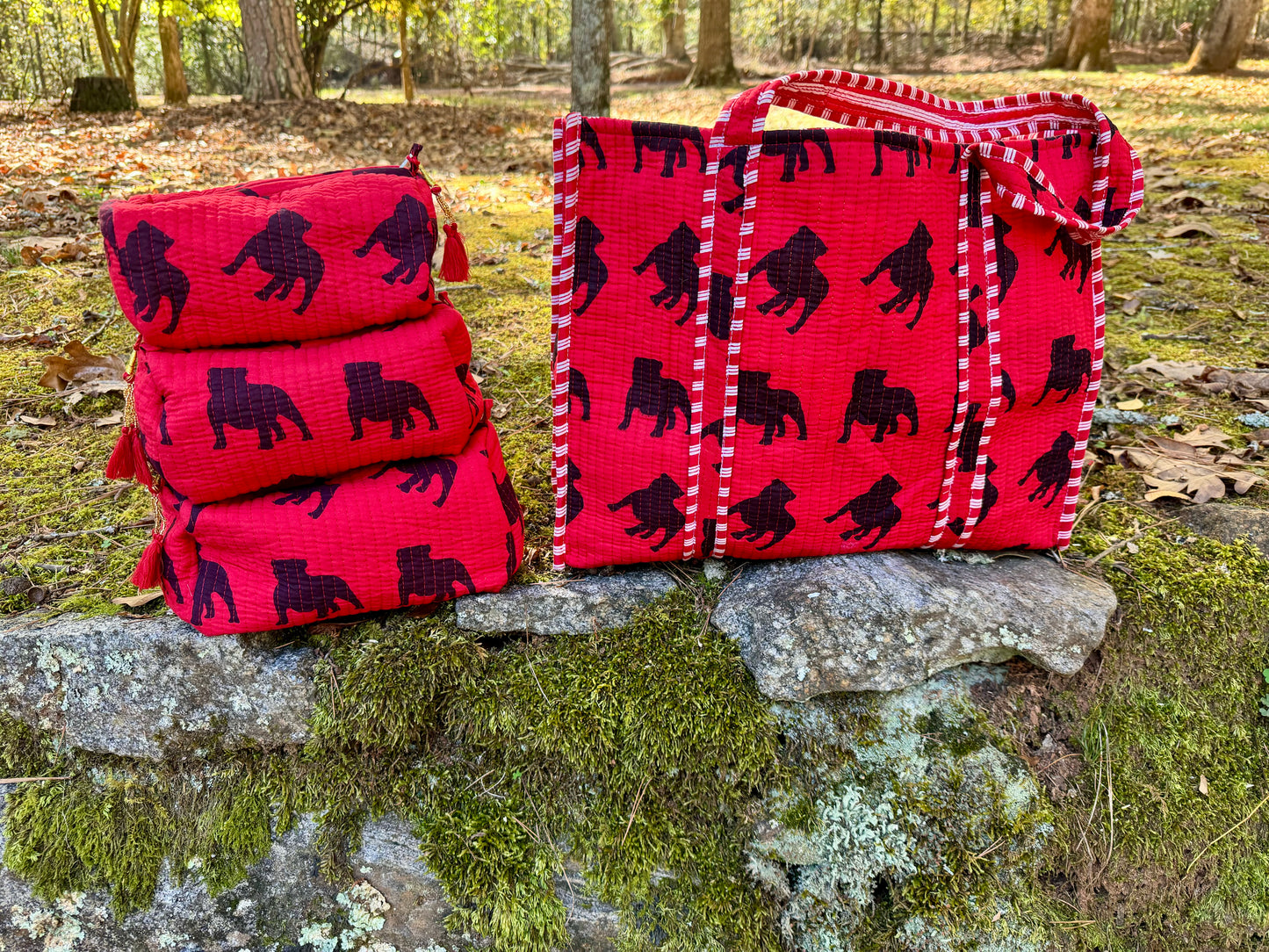 “The Pickled Lemon exclusive” quilted cotton Tote bag Reversible!