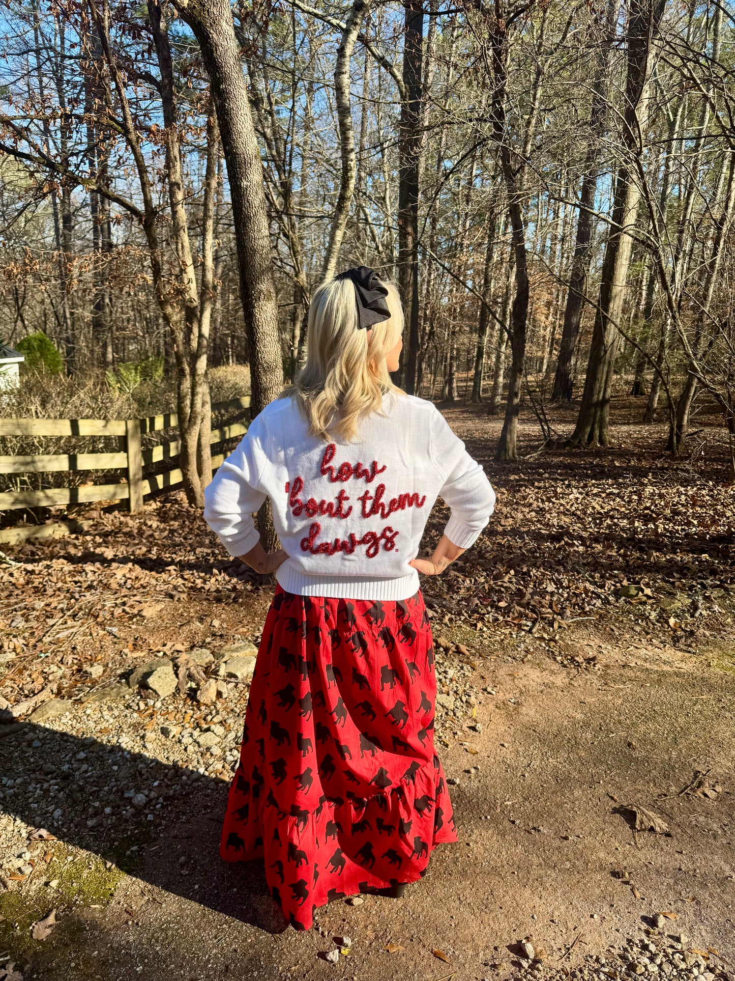 Glitter script cardigan licensed marked down
