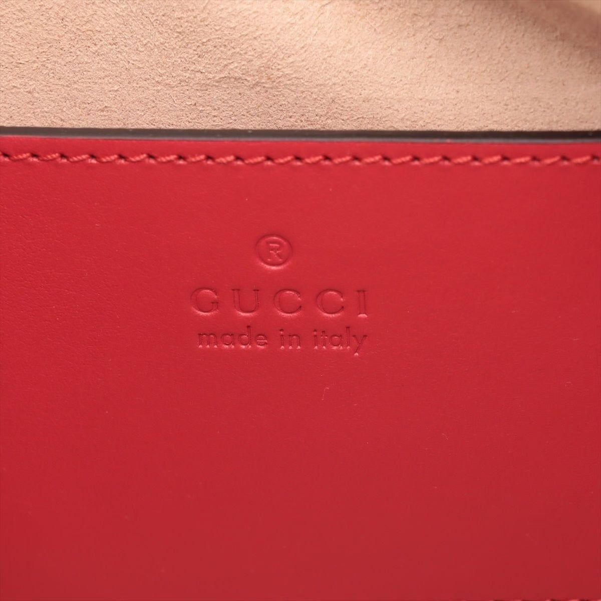 Gucci GG marmot shoulder bag red pre loved
