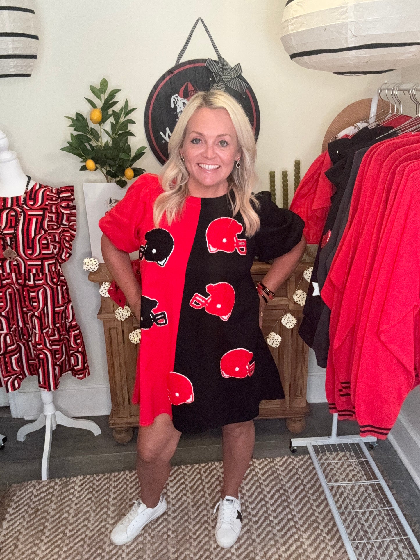 Dress black and red helmet patches so soft with pockets!