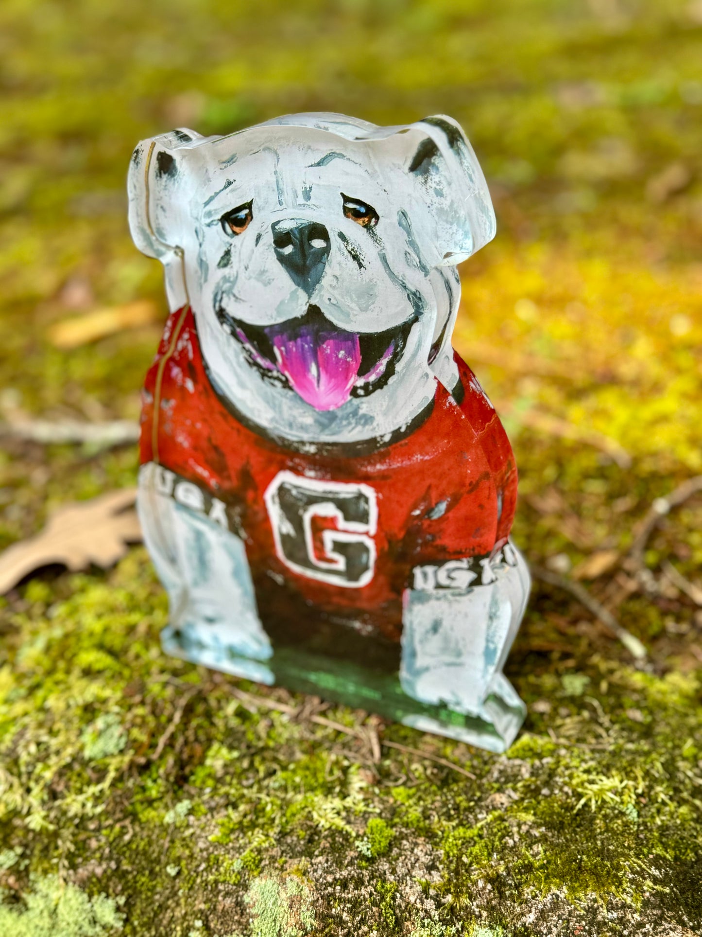 Acrylic block UGA bulldog licensed