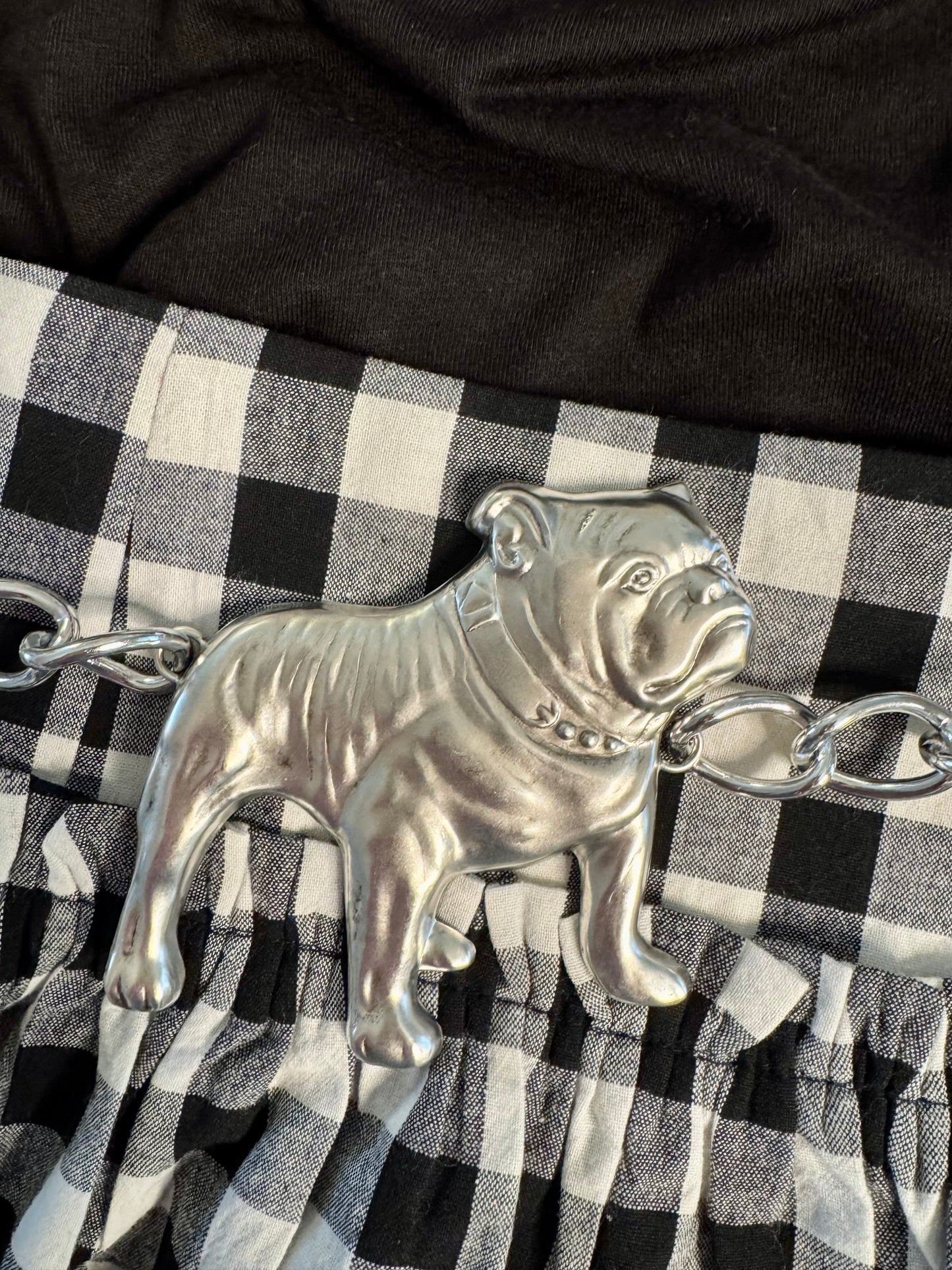 Yochi NY brand silver chain belt