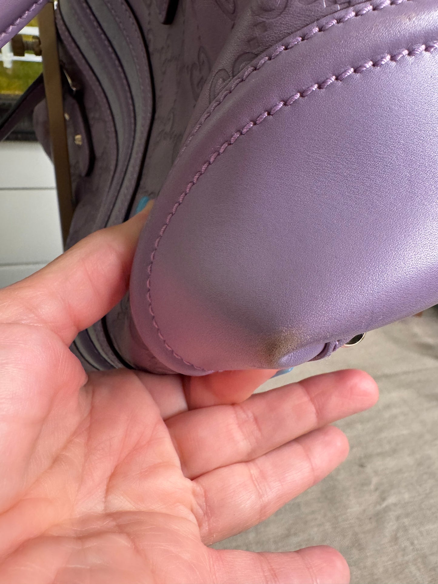 Lavender Gucci handbag pre loved