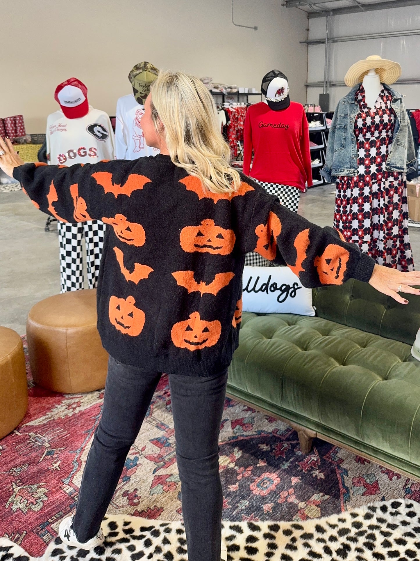 Halloween cardigan oversized