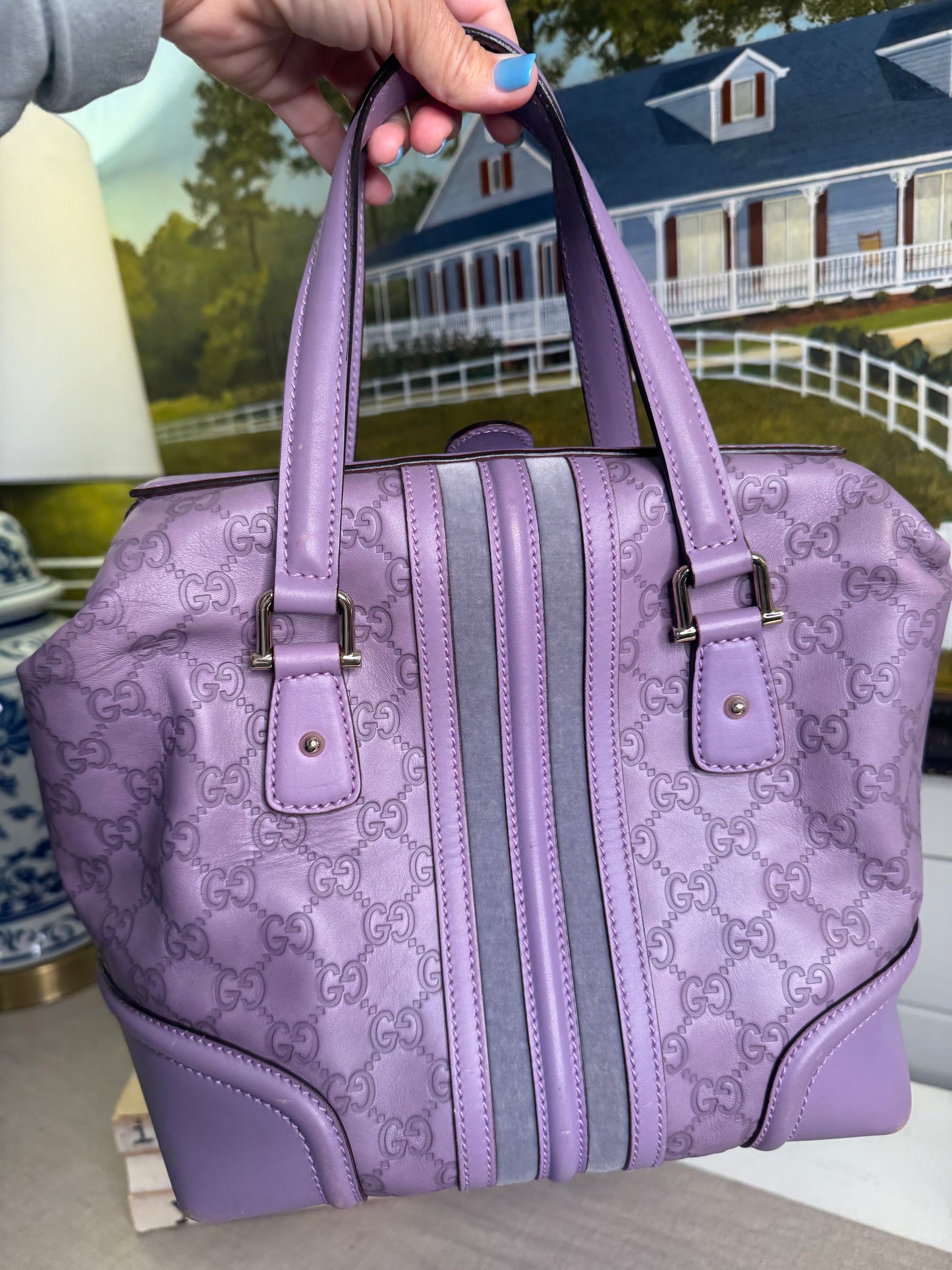 Lavender Gucci handbag pre loved