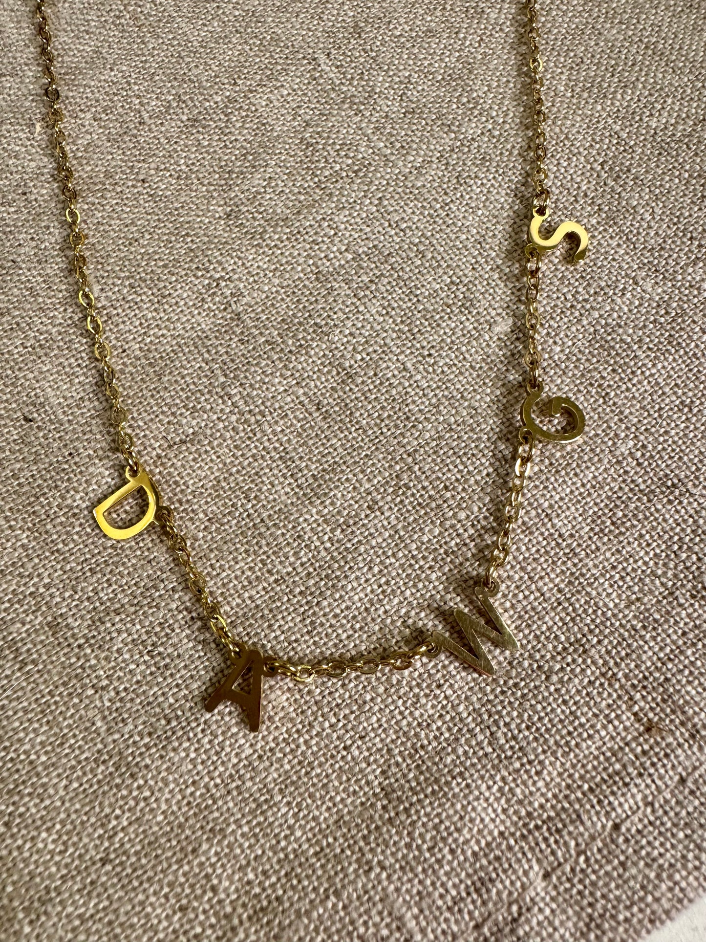 Dawgs charm dangle necklace