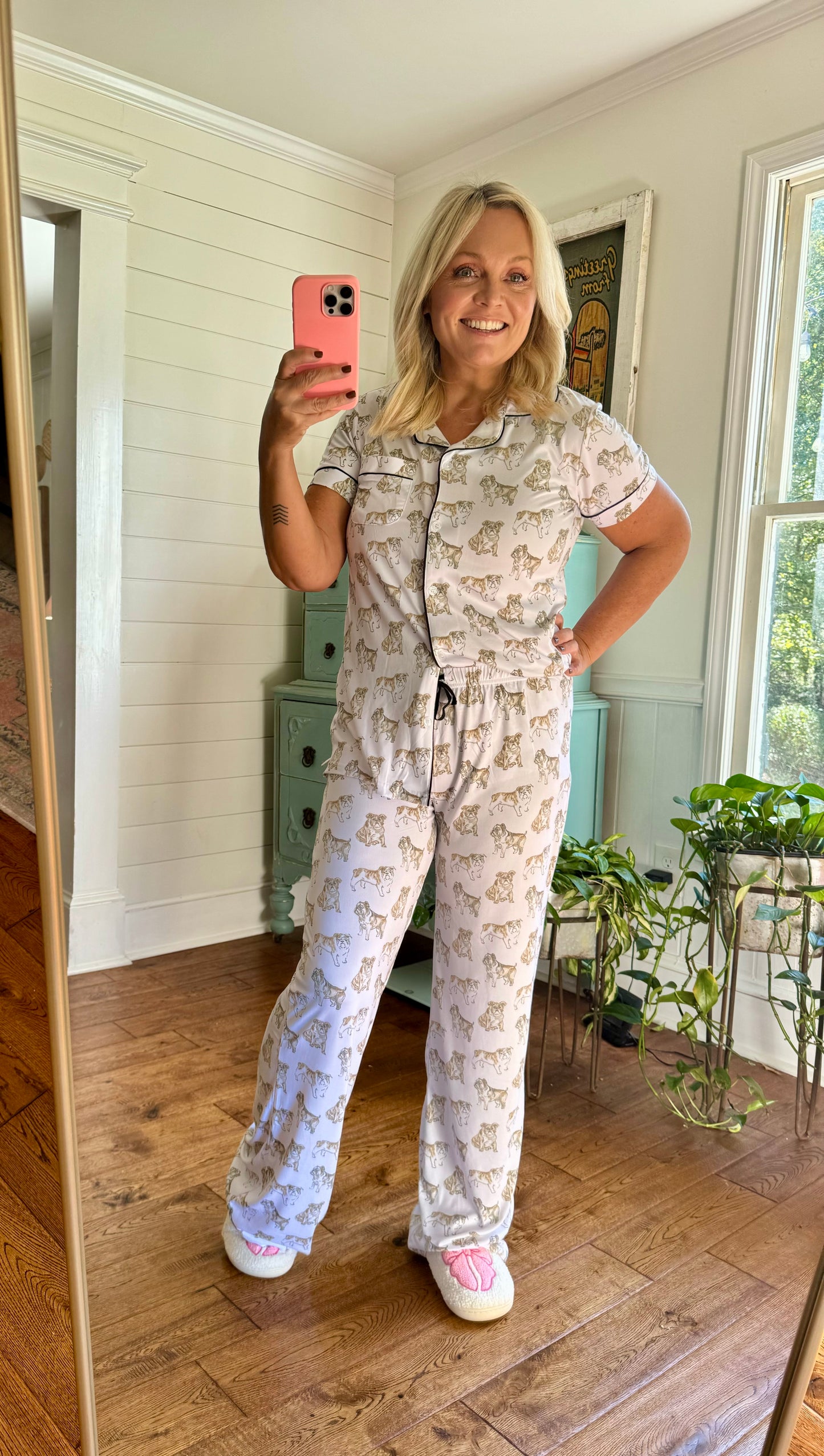 Pajama pants bulldog up to size XXL on sale! Marked down