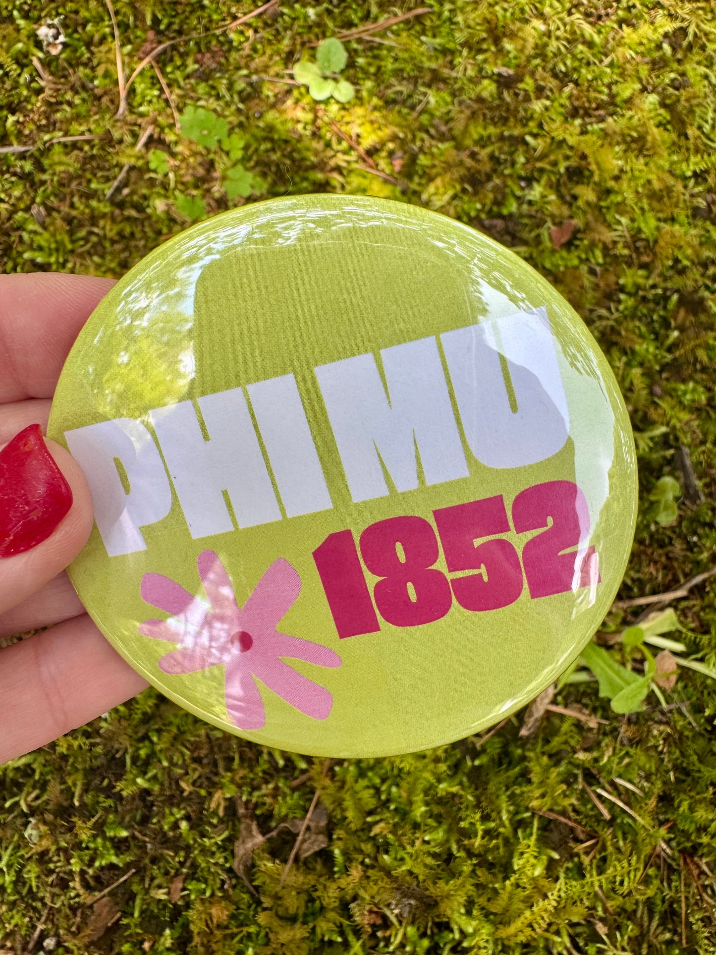 Phi Mu game day pins