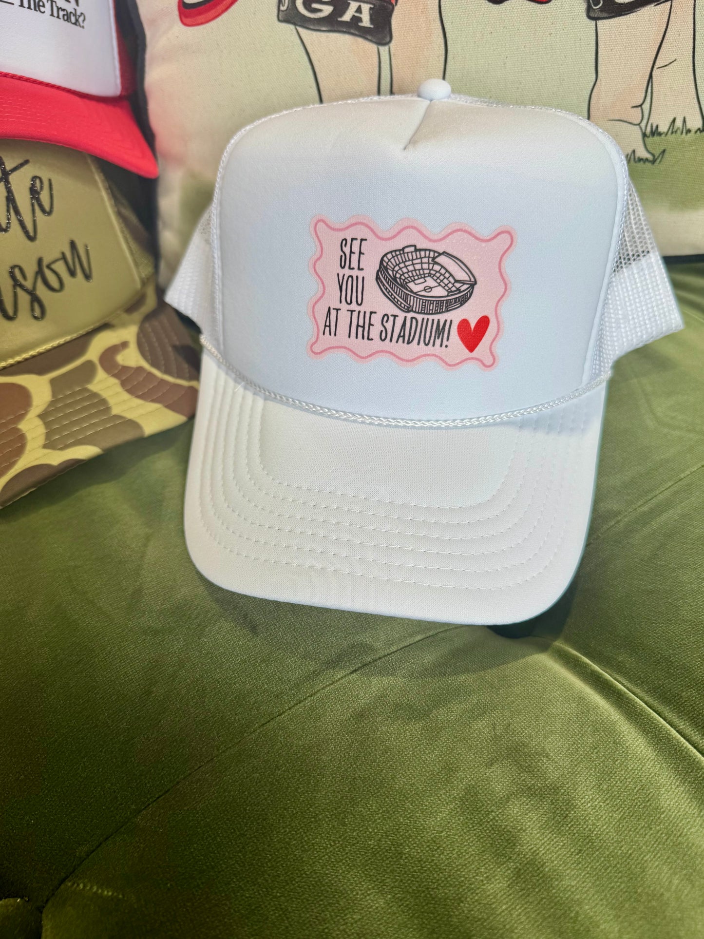 See you at the stadium white hat