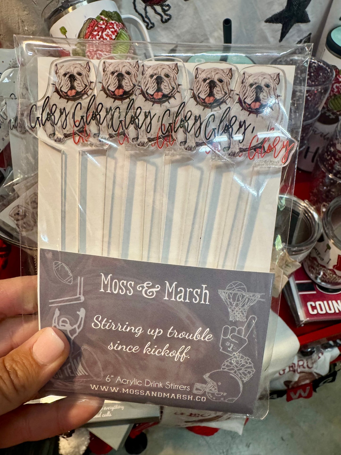 Glory glory drink stirrers set of 6