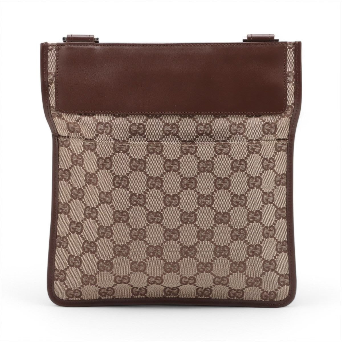 Gucci pre loved shoulder bag beige brow monogram