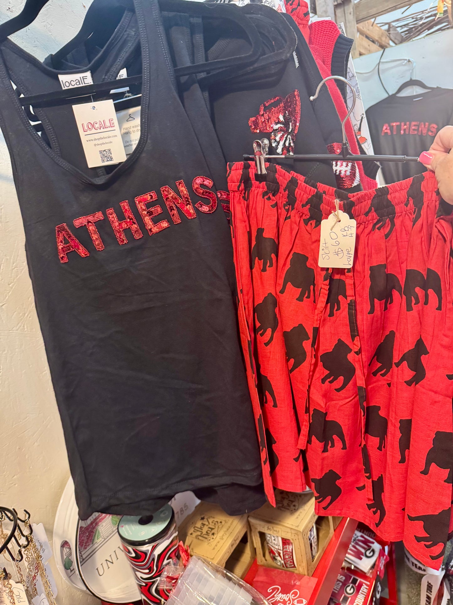 Black tank sequin athens marked down!