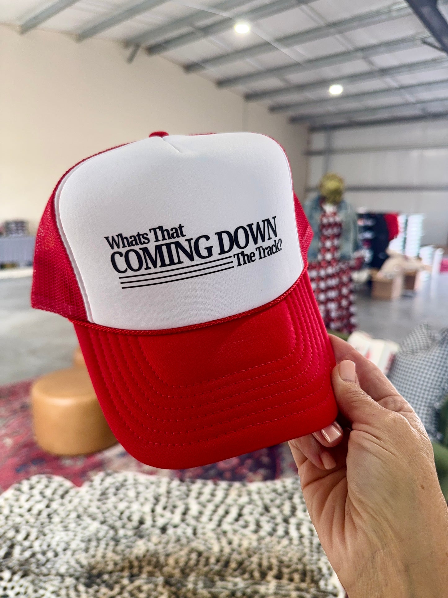 What’s that coming down the track hat