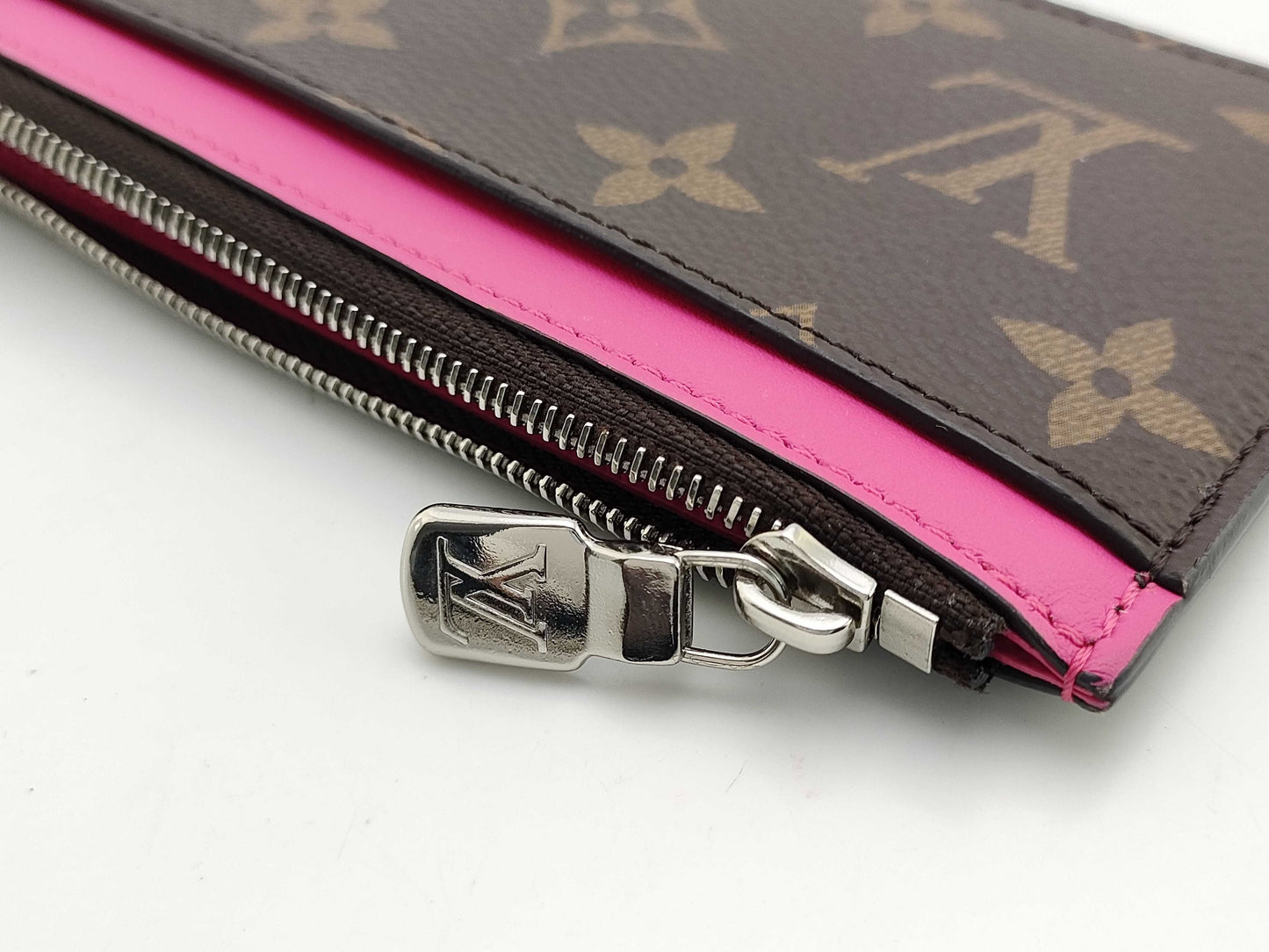 Pre loved Louis Vuitton monogram M81627 Macassar coin card holder Pink