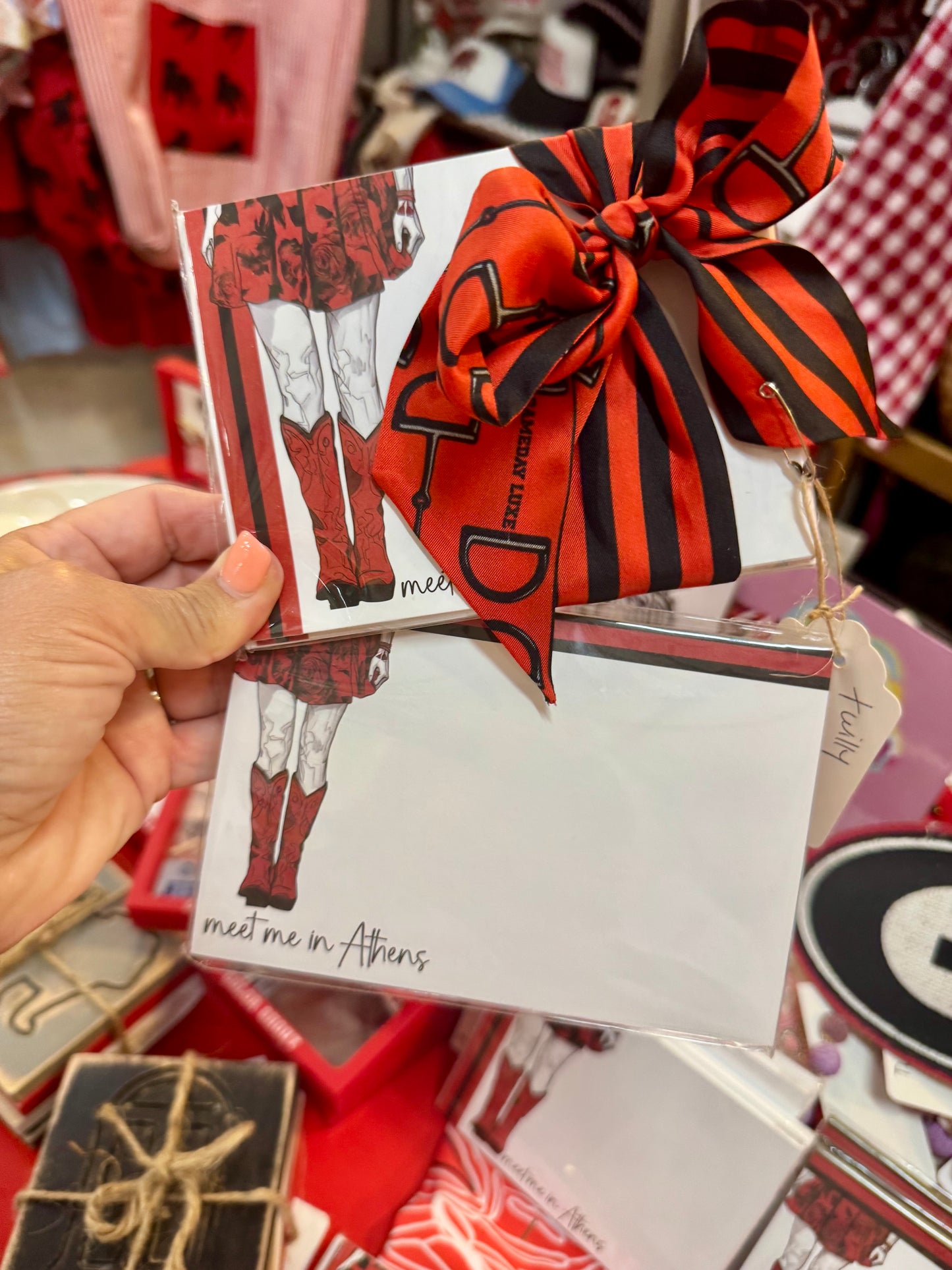 Set of 10 notecards and envelopes meet me in Athens