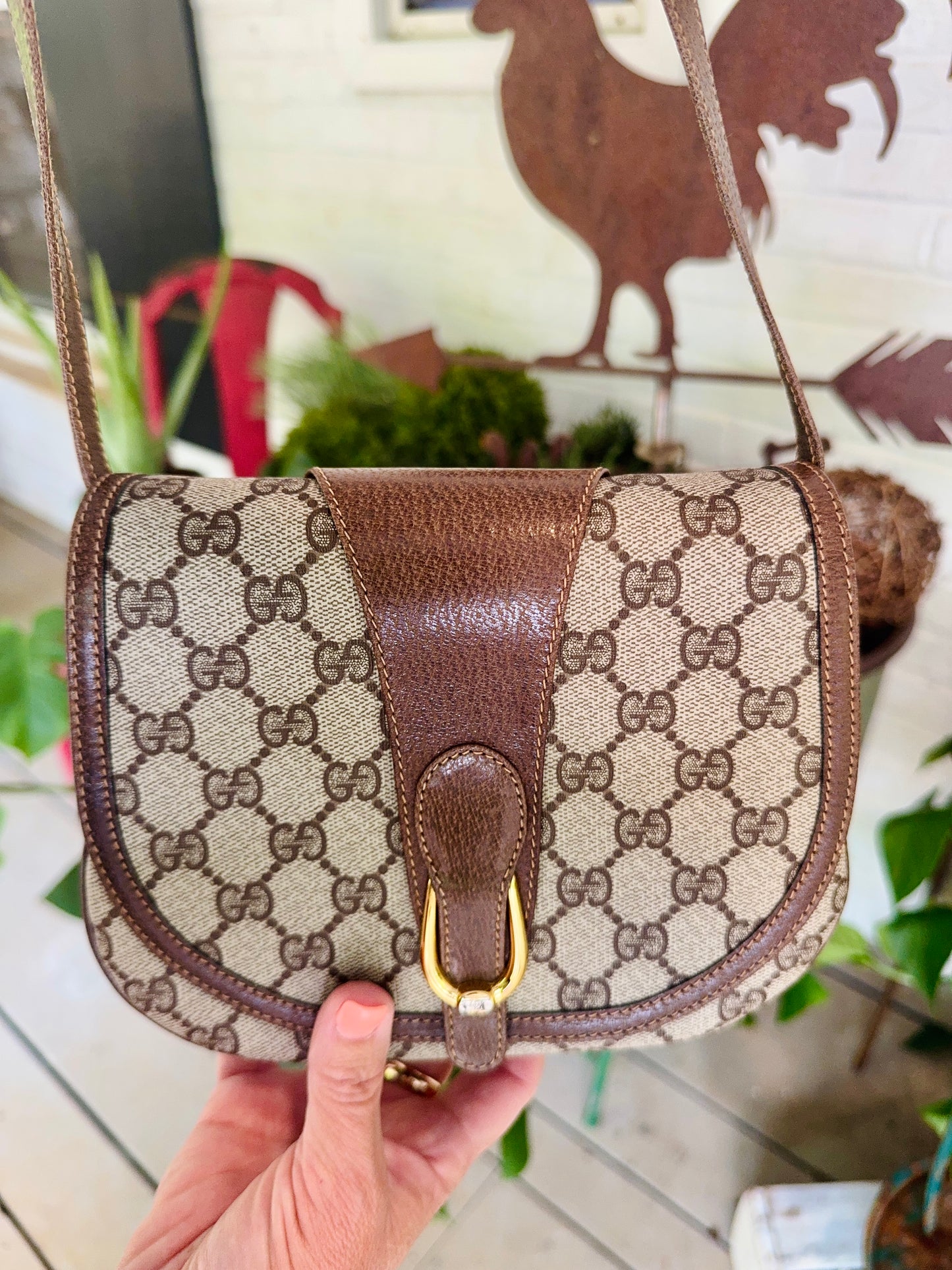 Pre Loved Gucci Shoulder Bag Gg Plus Bag