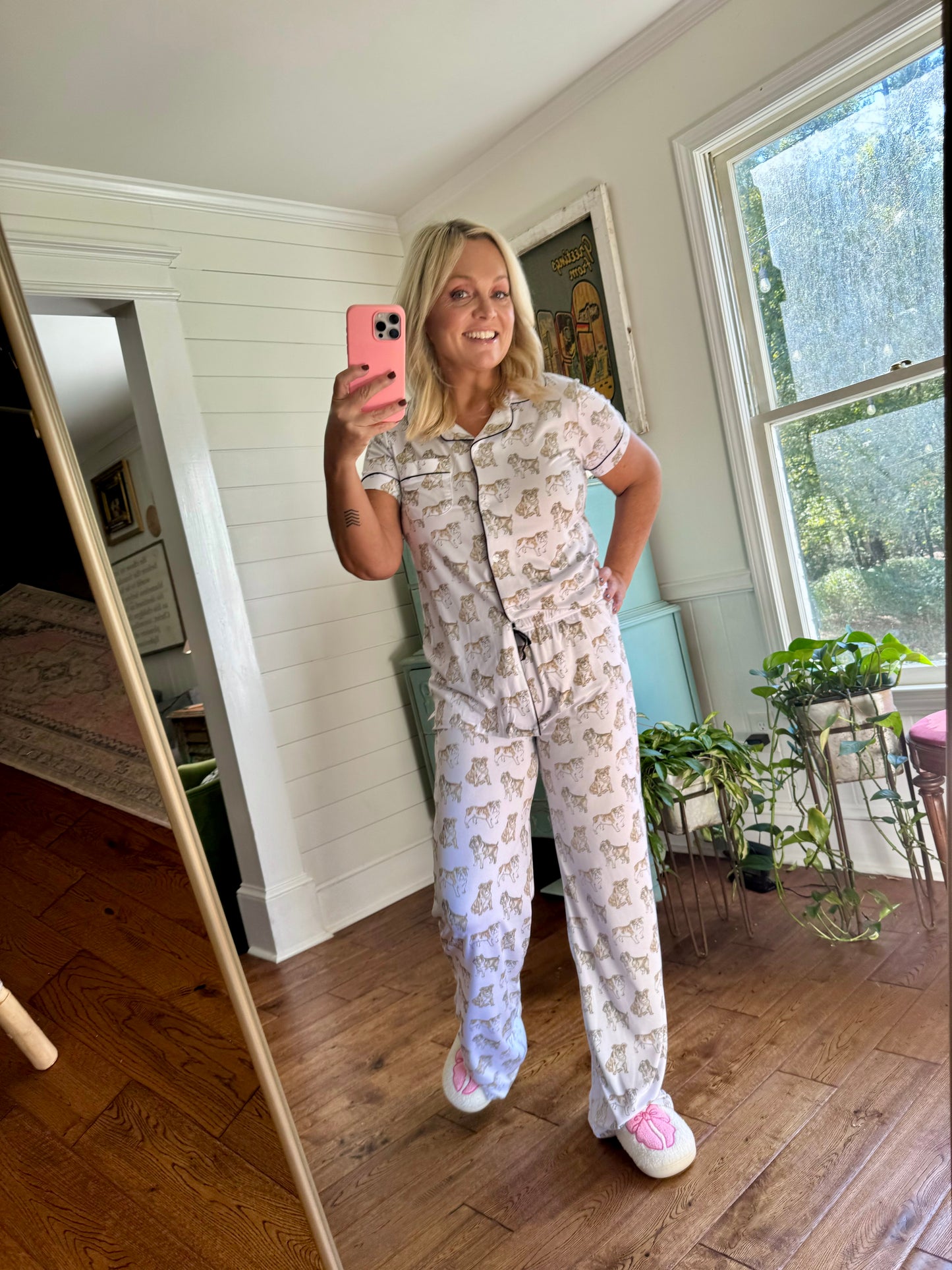 Pajama pants bulldog up to size XXL on sale! Marked down