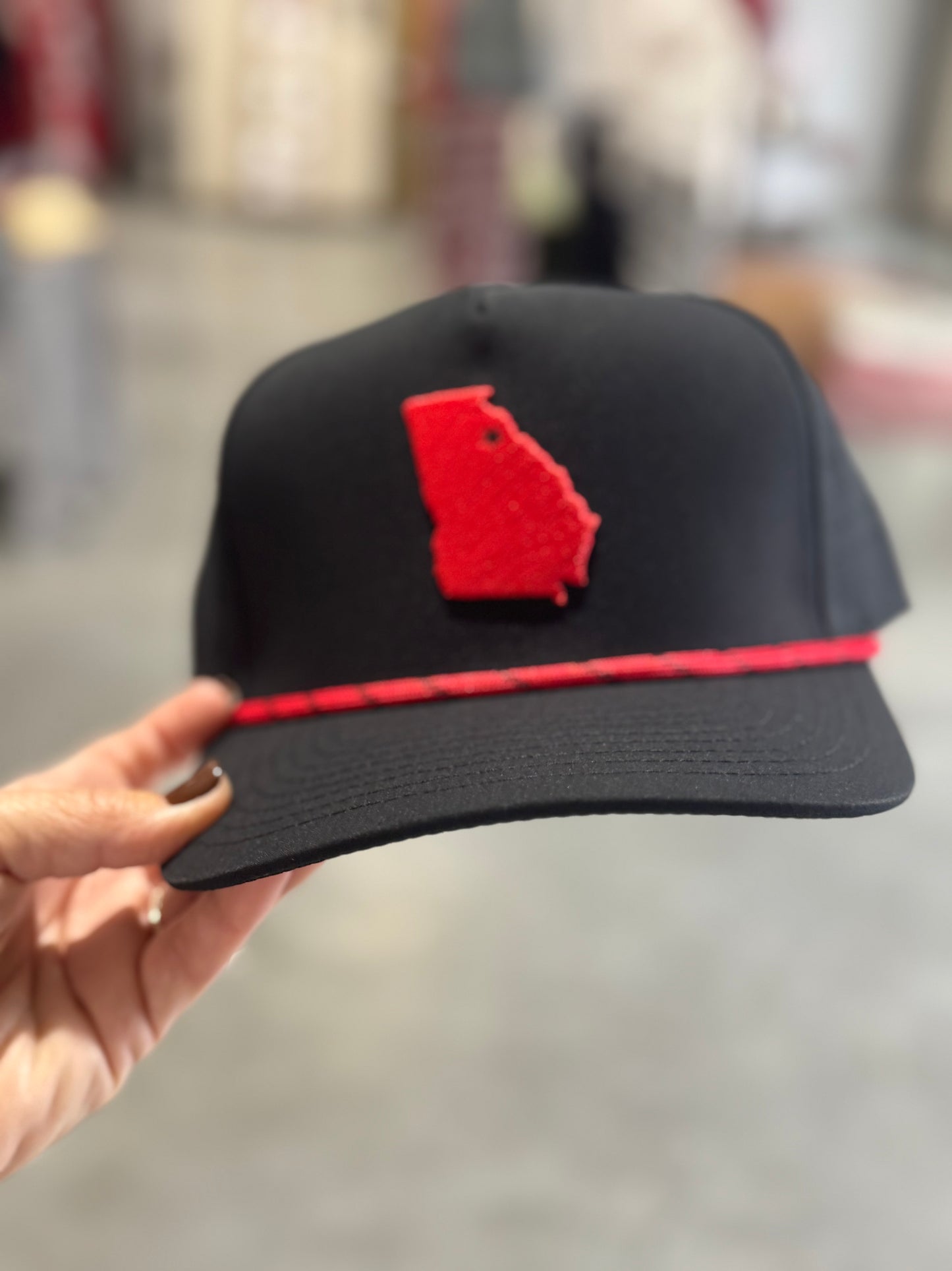 Embroidered state georgia hat with star in Athens! Men or women
