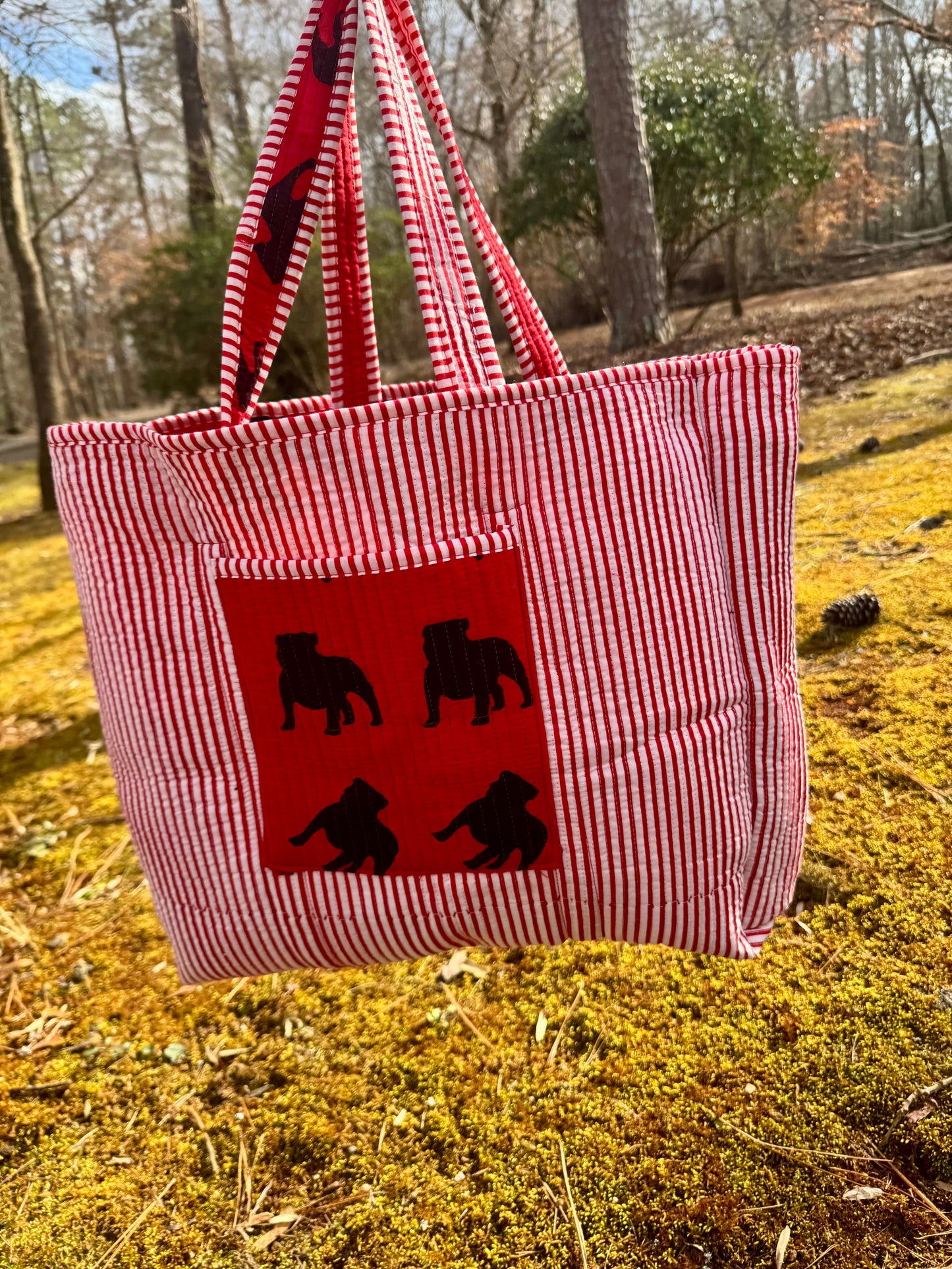 “The Pickled Lemon exclusive” quilted cotton Tote bag Reversible!