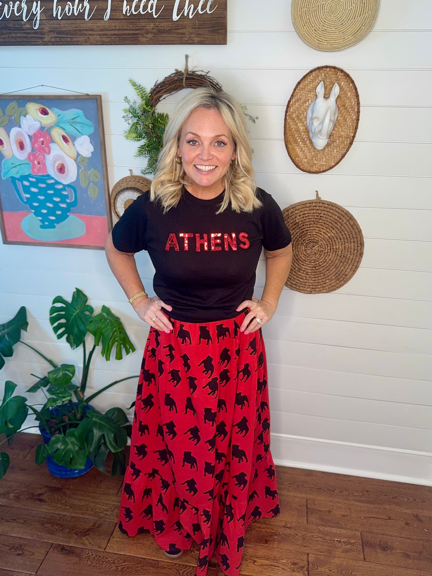 Black Tee Athens Sequin marked down!