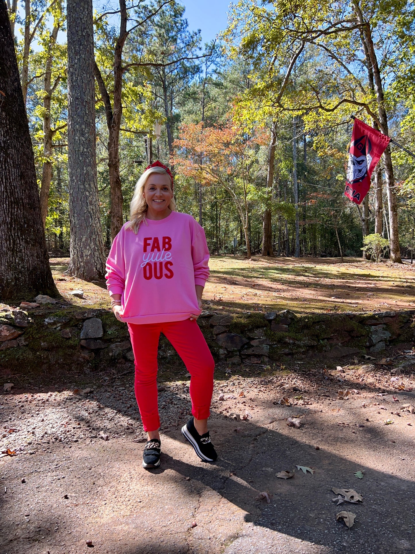 Boutique luxury fab YULE OUS sweatshirt marked down Christmas