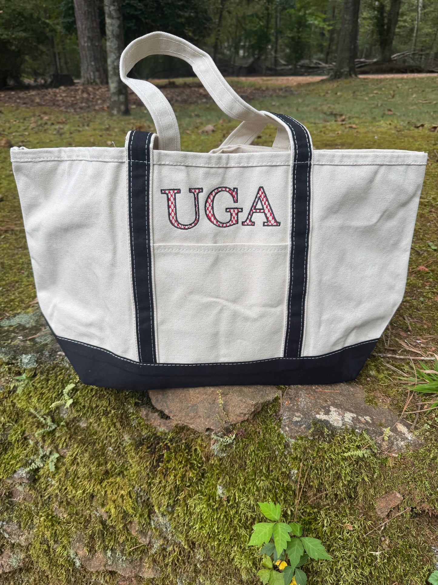 Canvas boat tote extra large