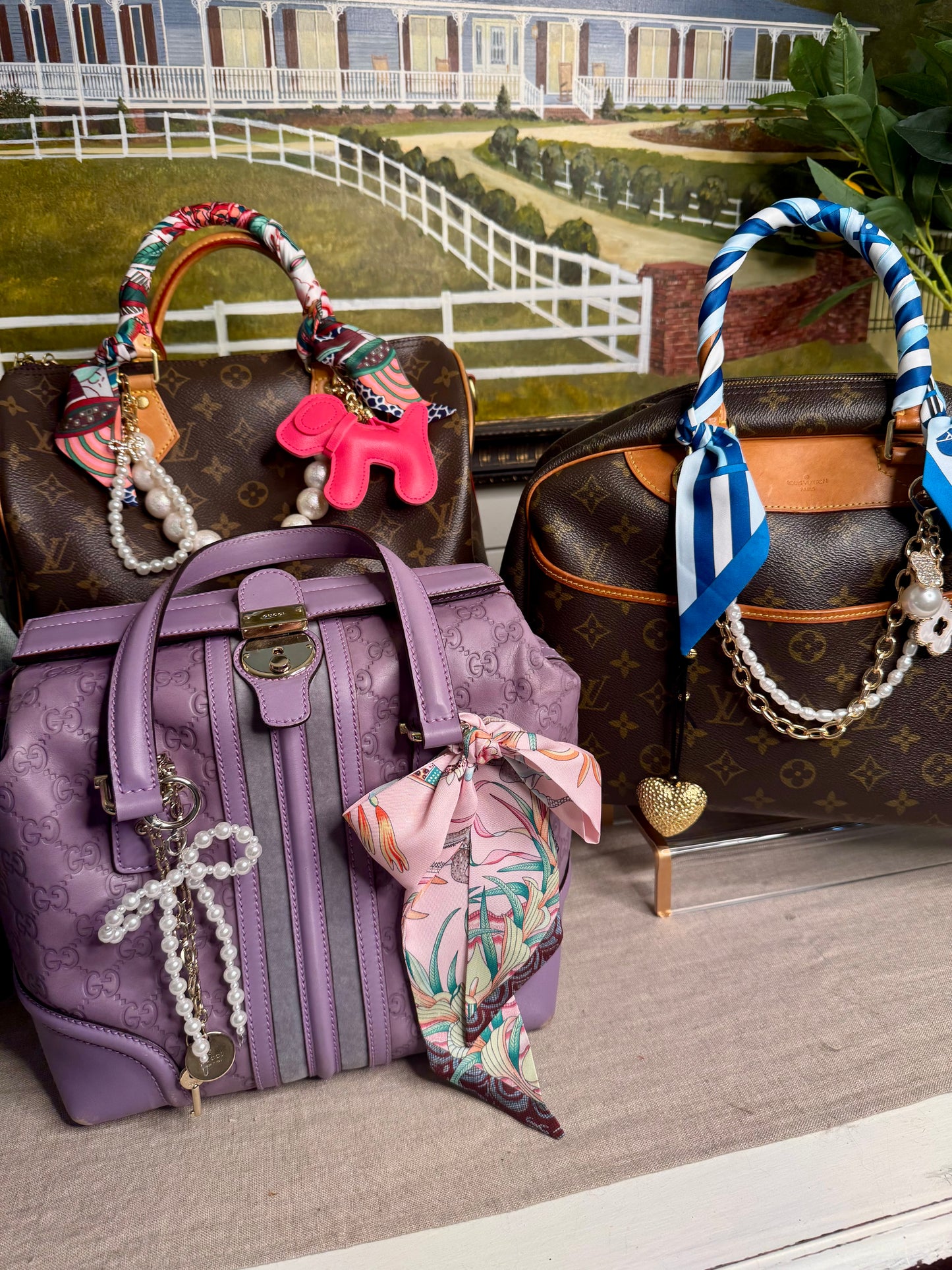 Lavender Gucci handbag pre loved