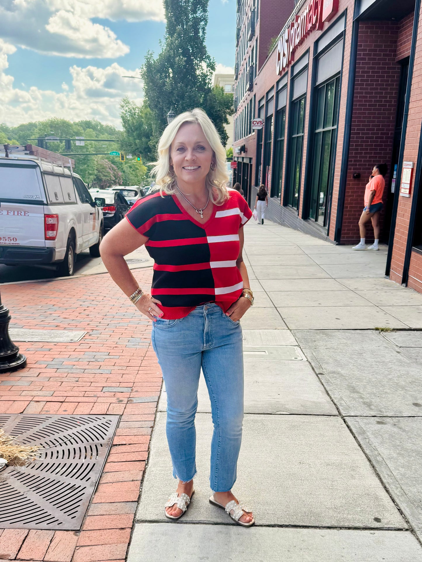 New knit top black and red so soft! Boutique quality