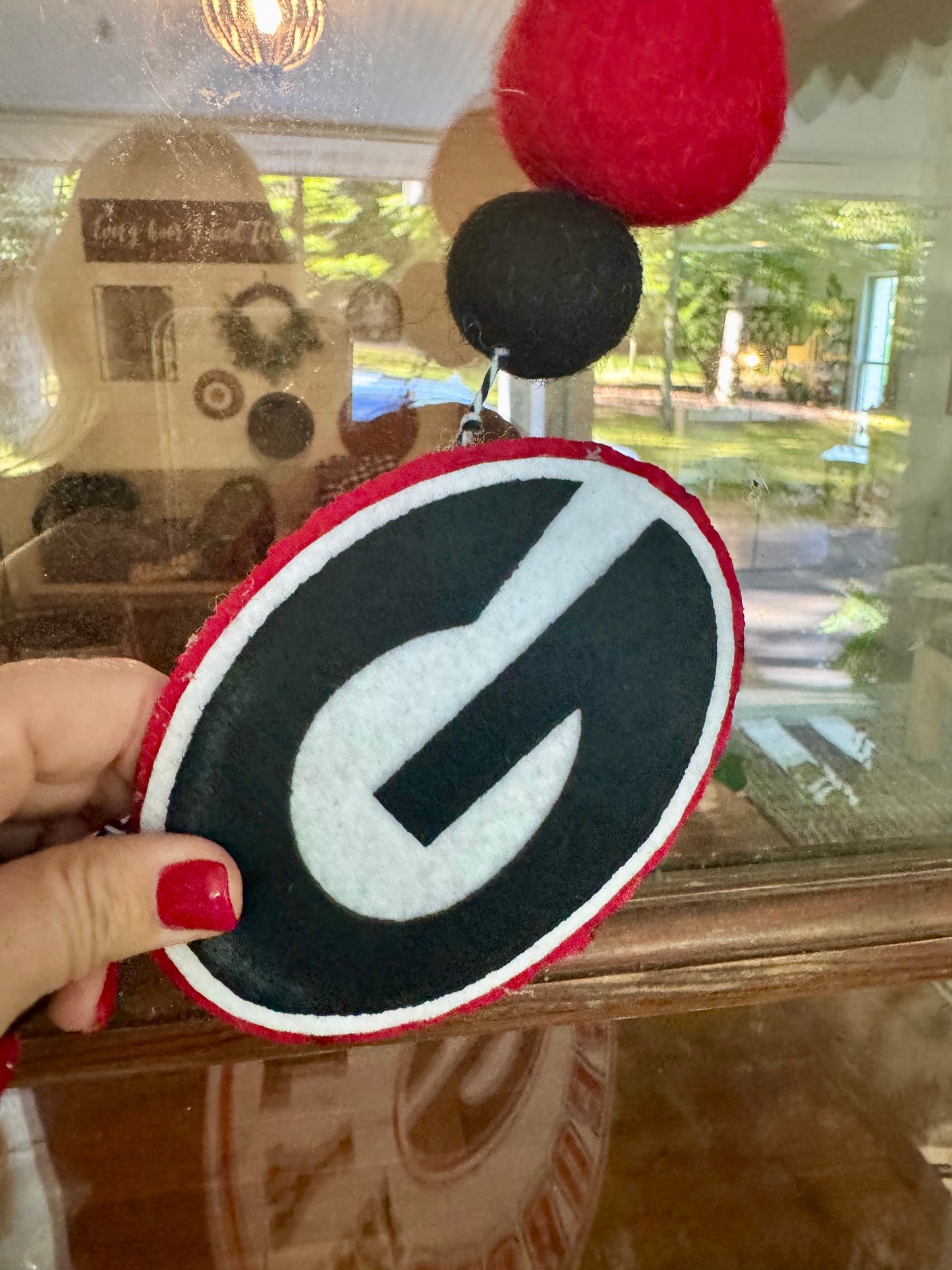 Glory Haus super bulldog banner garland pom pom
