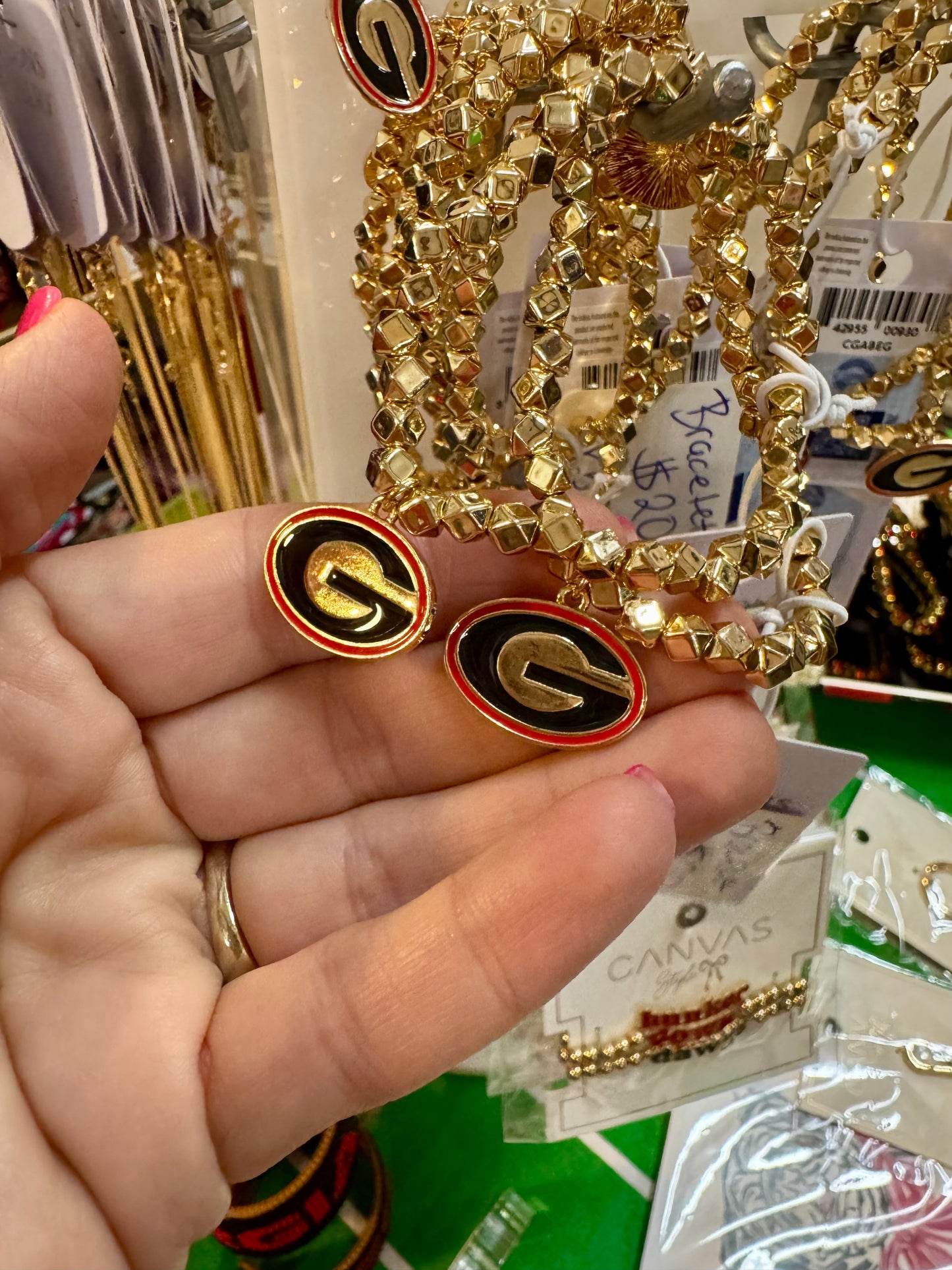 Necklace licensed 18” gold and enamel logo
