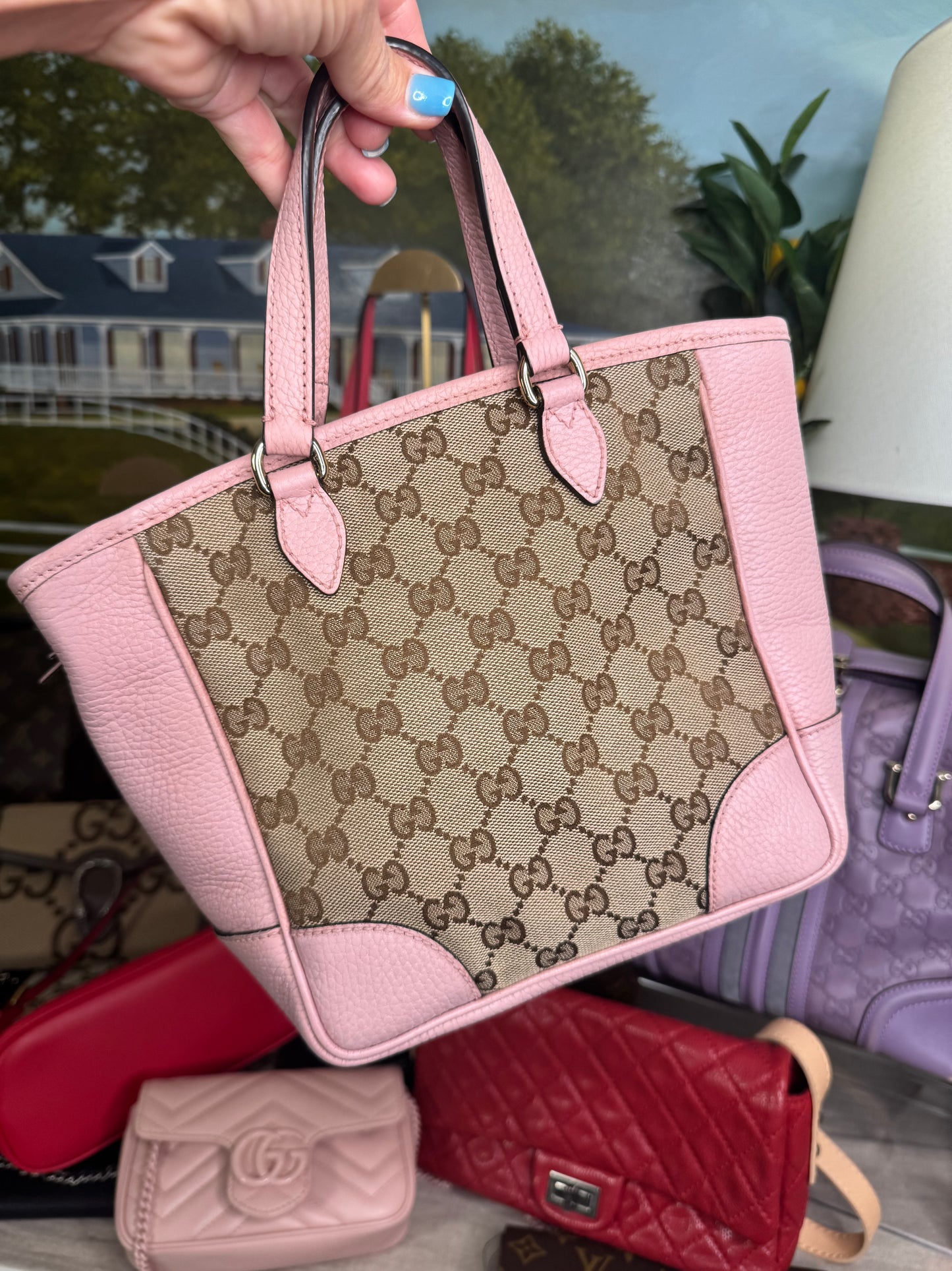 Gucci small Bree Tote, GG Canvas