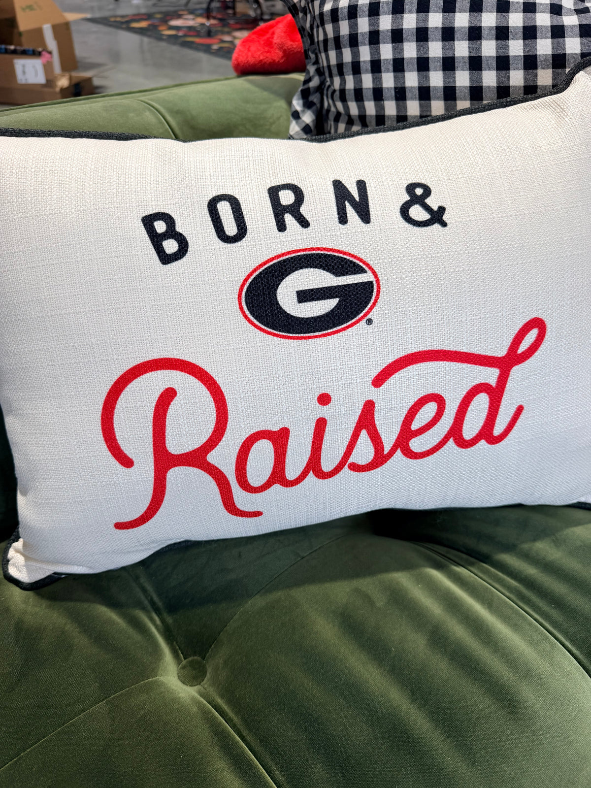 Licensed pillow Born and Raised