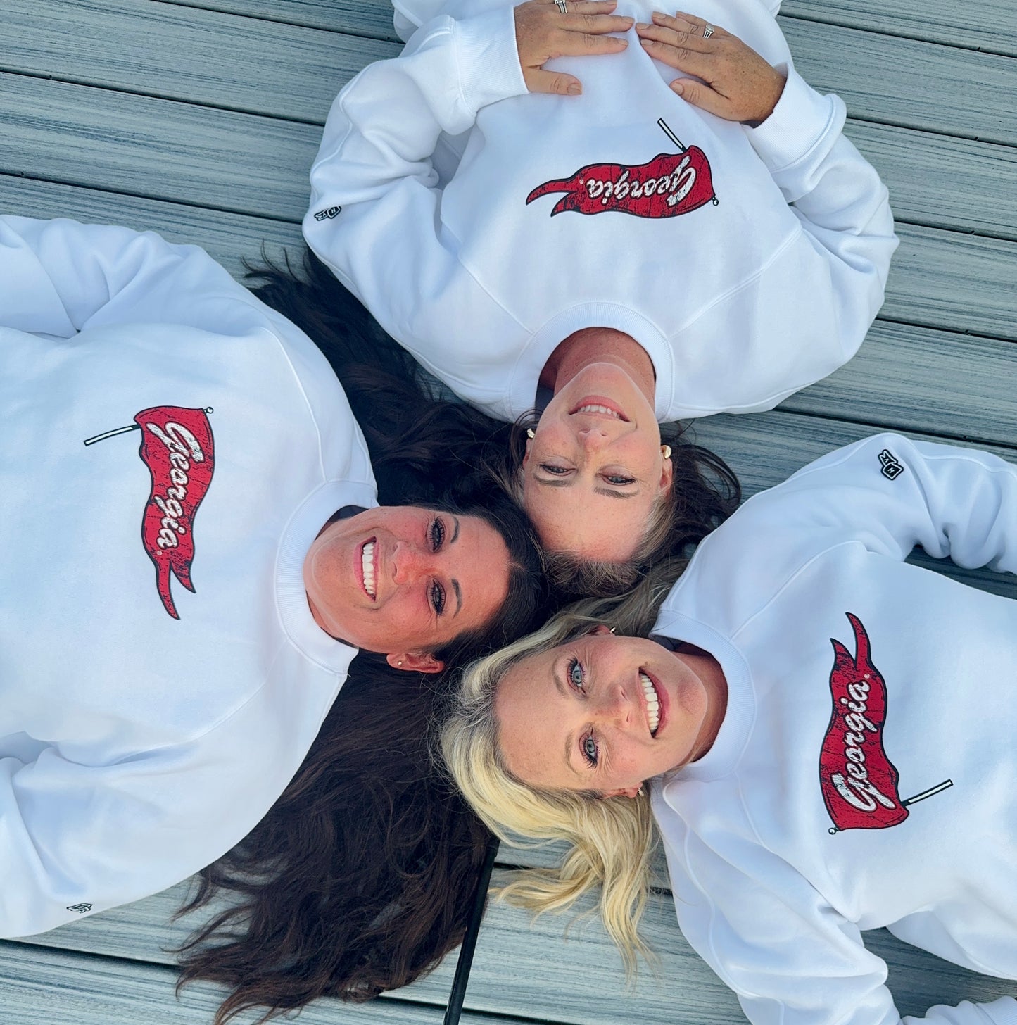 Hype and vice licensed crew white sweatshirt Georgia! Up to size XXL