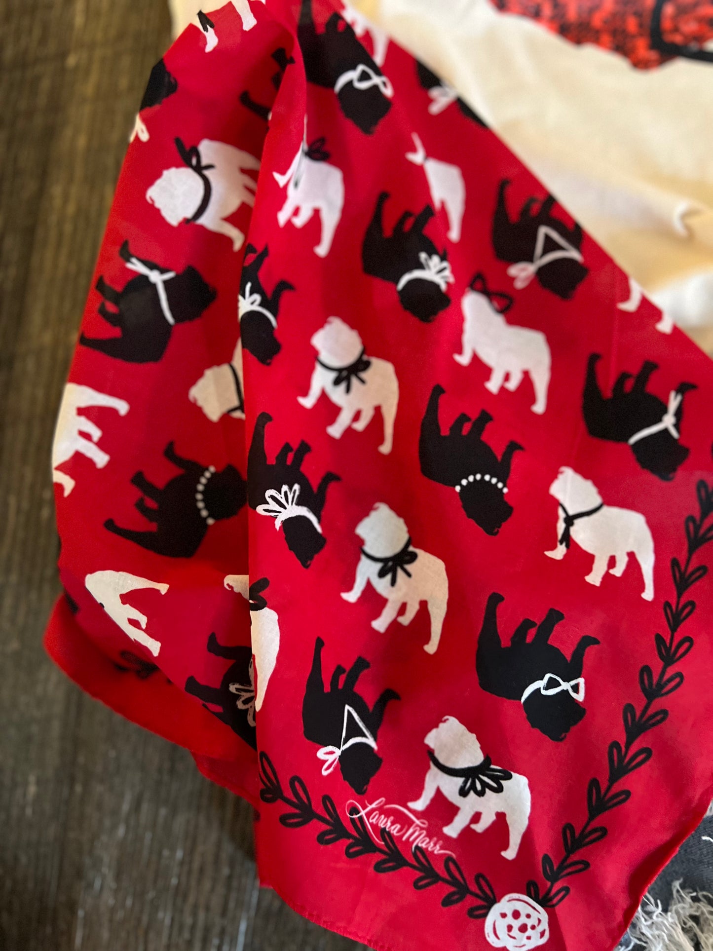 Red and black bandana