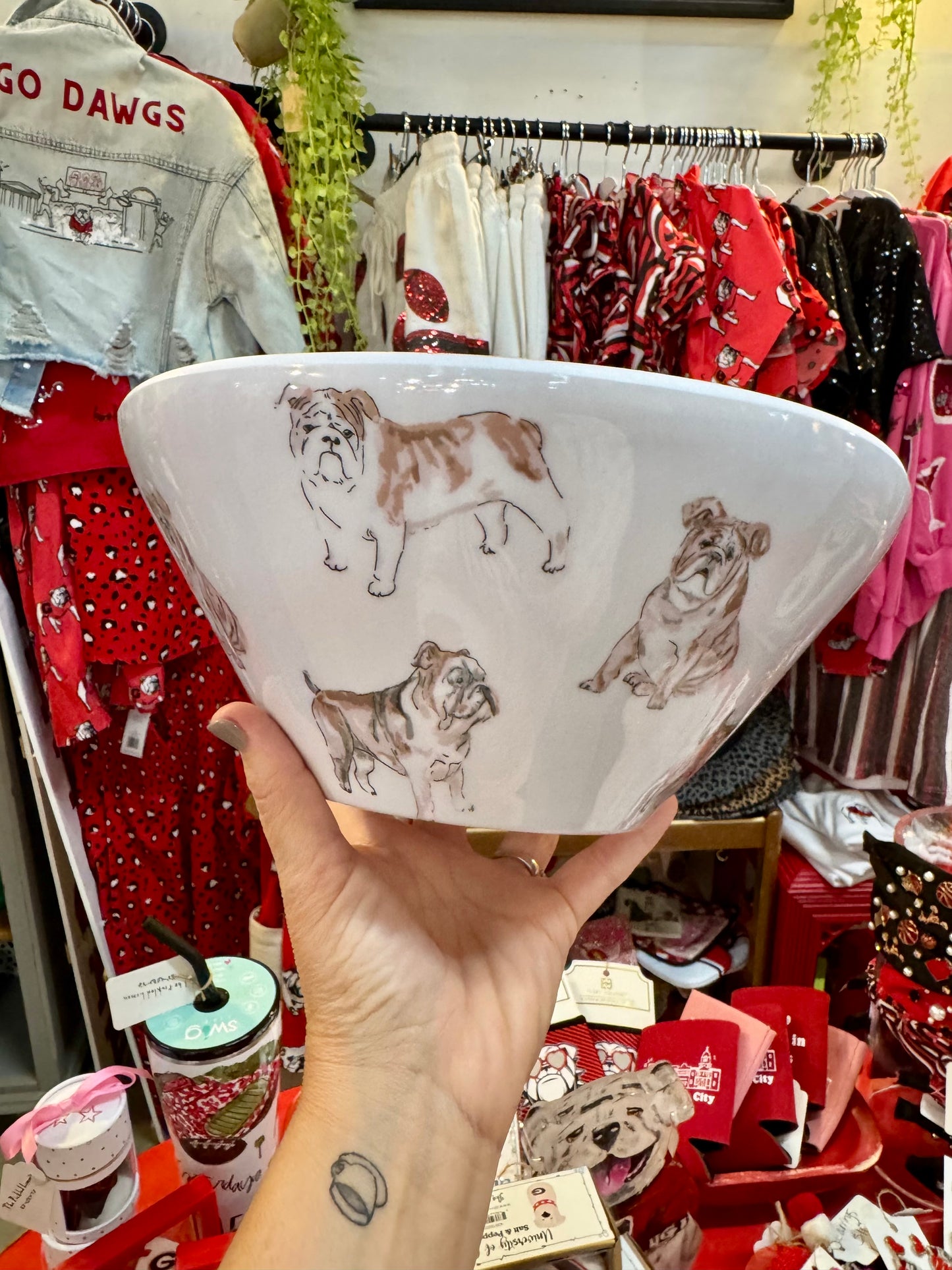 Bowl bulldog melamine