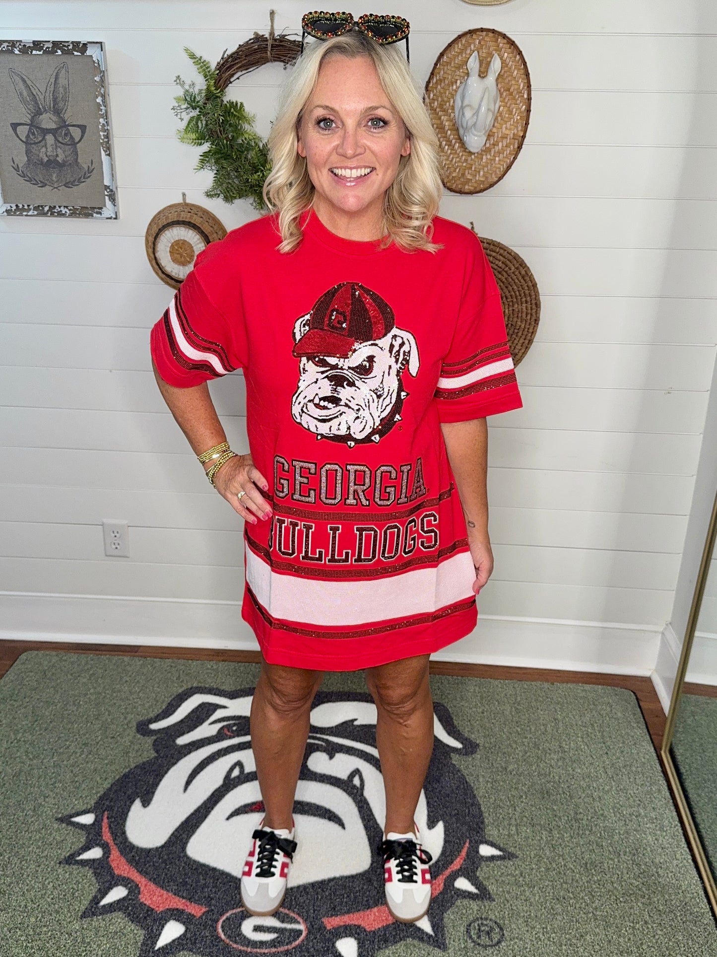 New sideline dress licensed sparkly