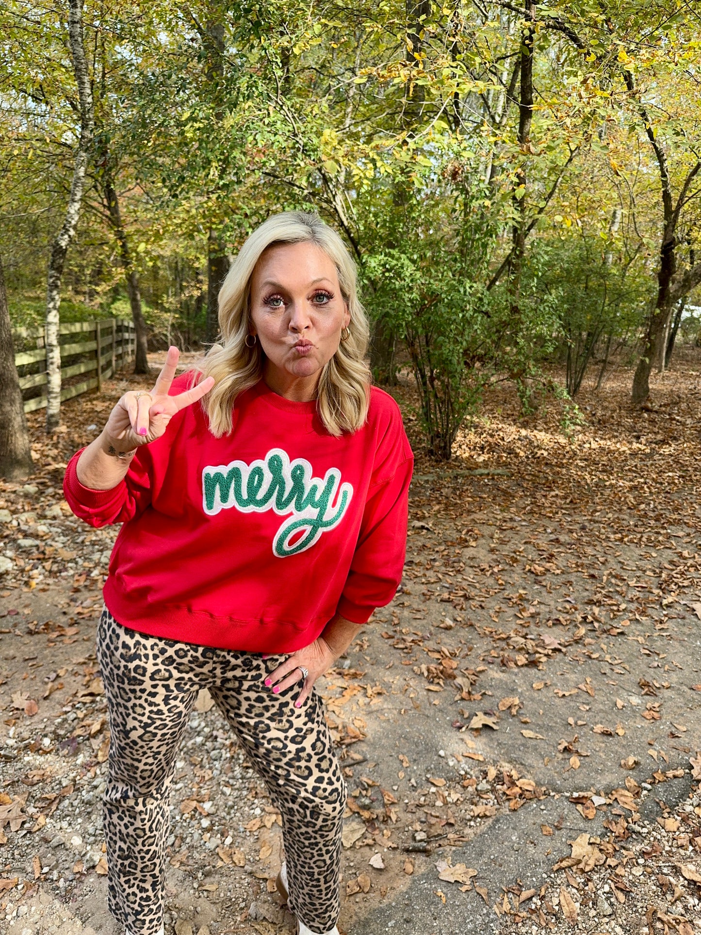 Boutique Christmas sweatshirt Merry oversized marked down