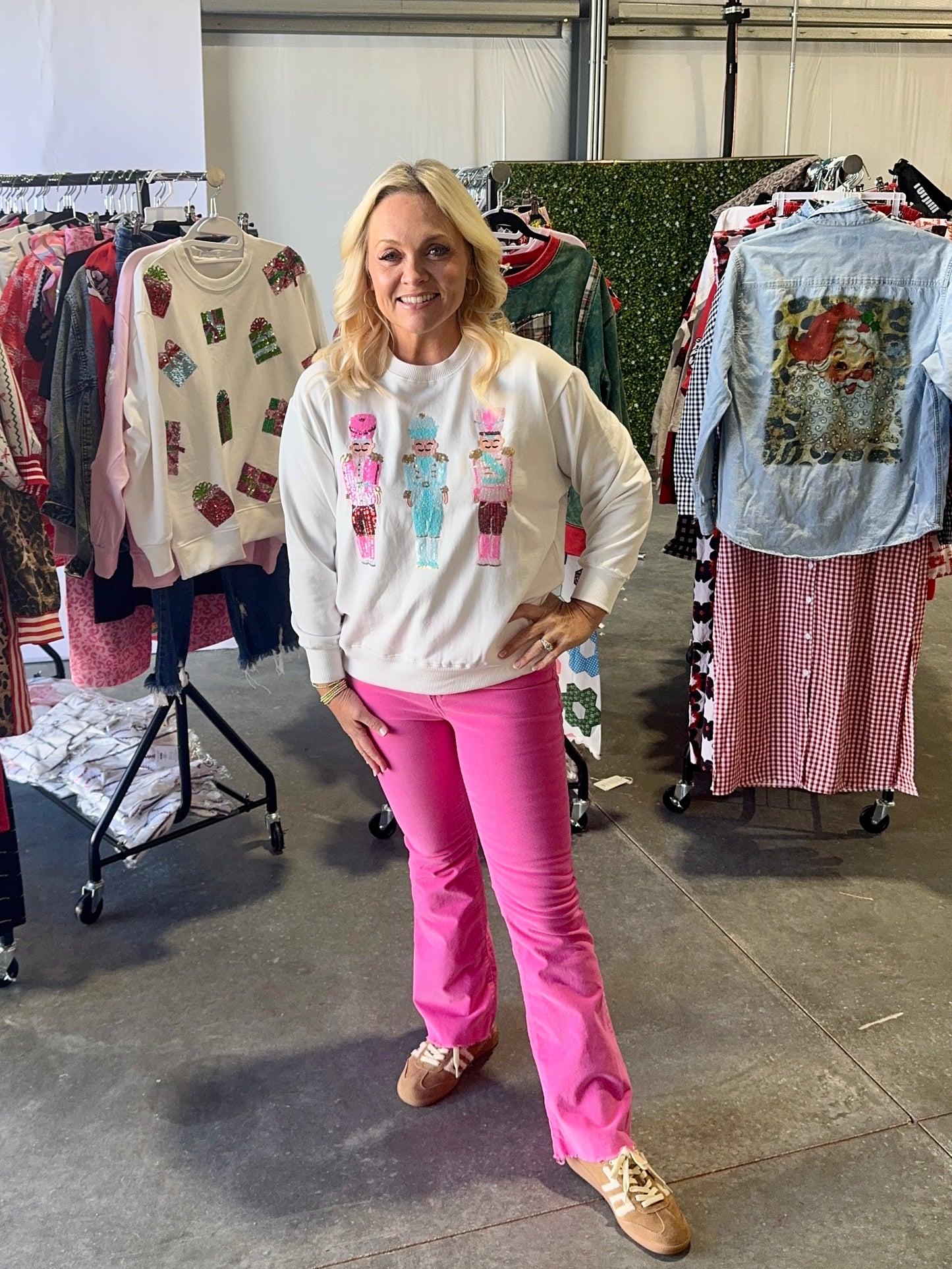 Boutique style sweatshirt nutcracker Christmas