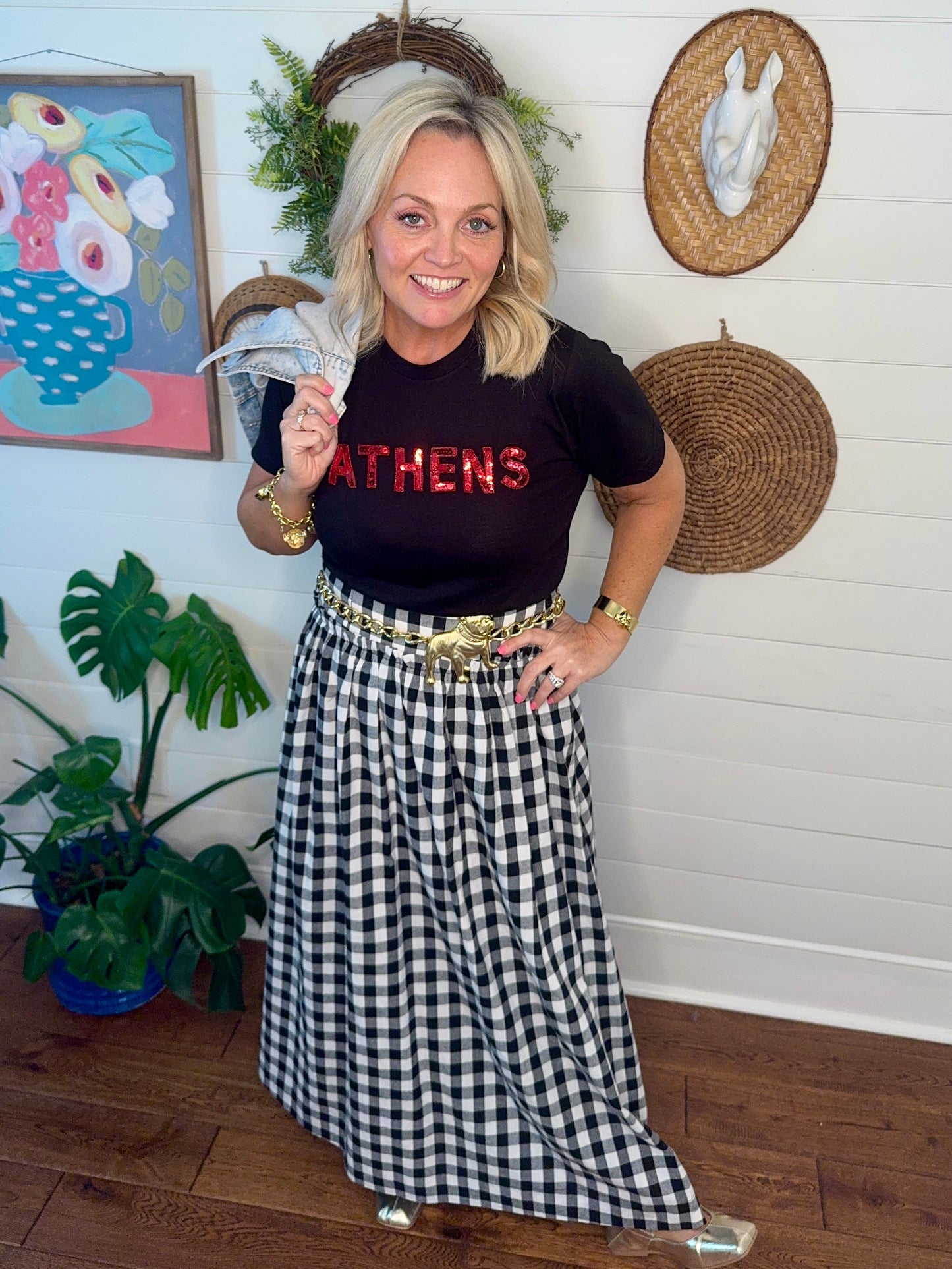Black Tee Athens Sequin marked down!