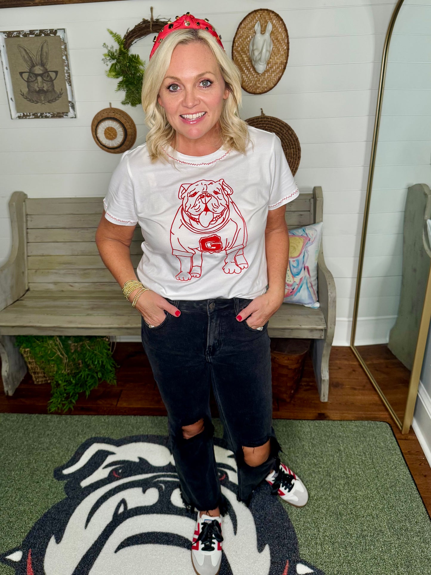 The embroidered tee! Licensed up to size 3X!